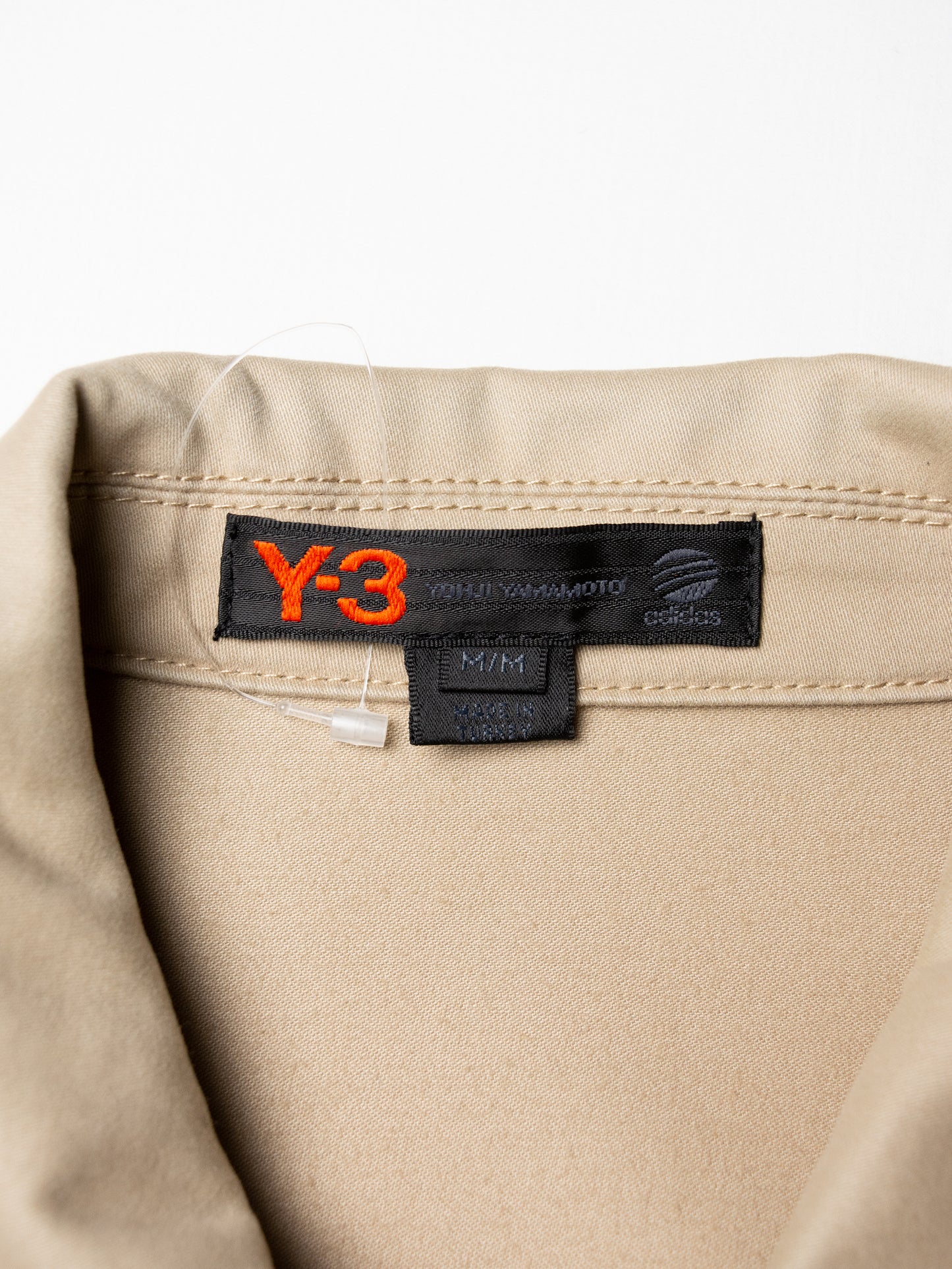 Y-3 - 2000s - work jacket with hidden side pockets (beige) - men's size M