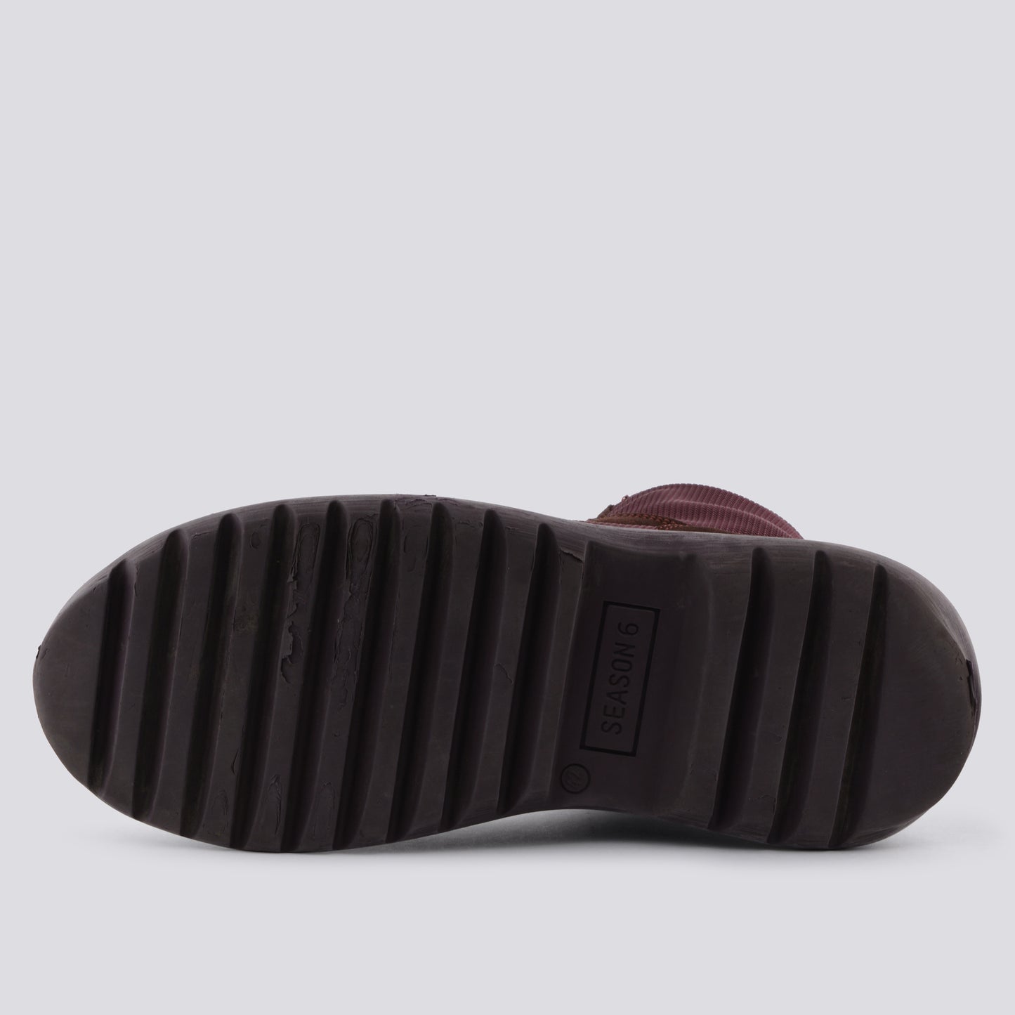YEEZY Season 6 (2018) - Thick Suede and Nylon Military Boot (Oxblood) - size 42
