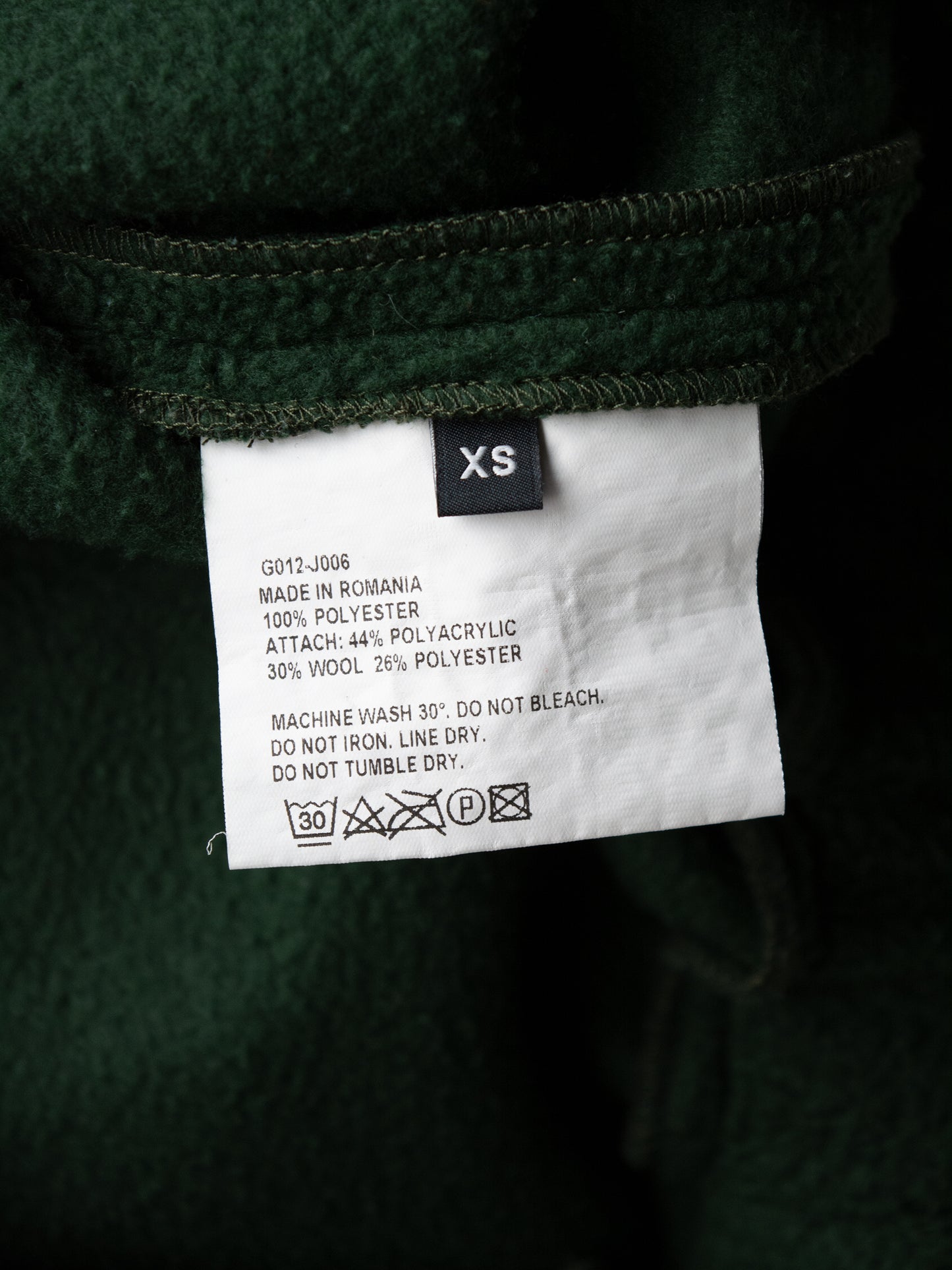 Gosha Rubchinskiy - S/S 2018 - half-zip fleece (green) - size XS