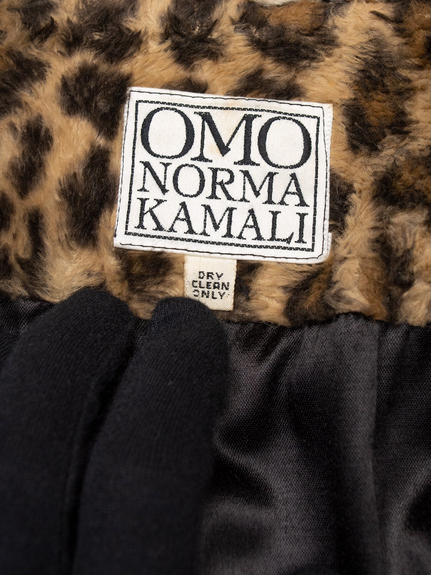 OMO Norma Kamali - (vintage) - leopard faux fur coat
