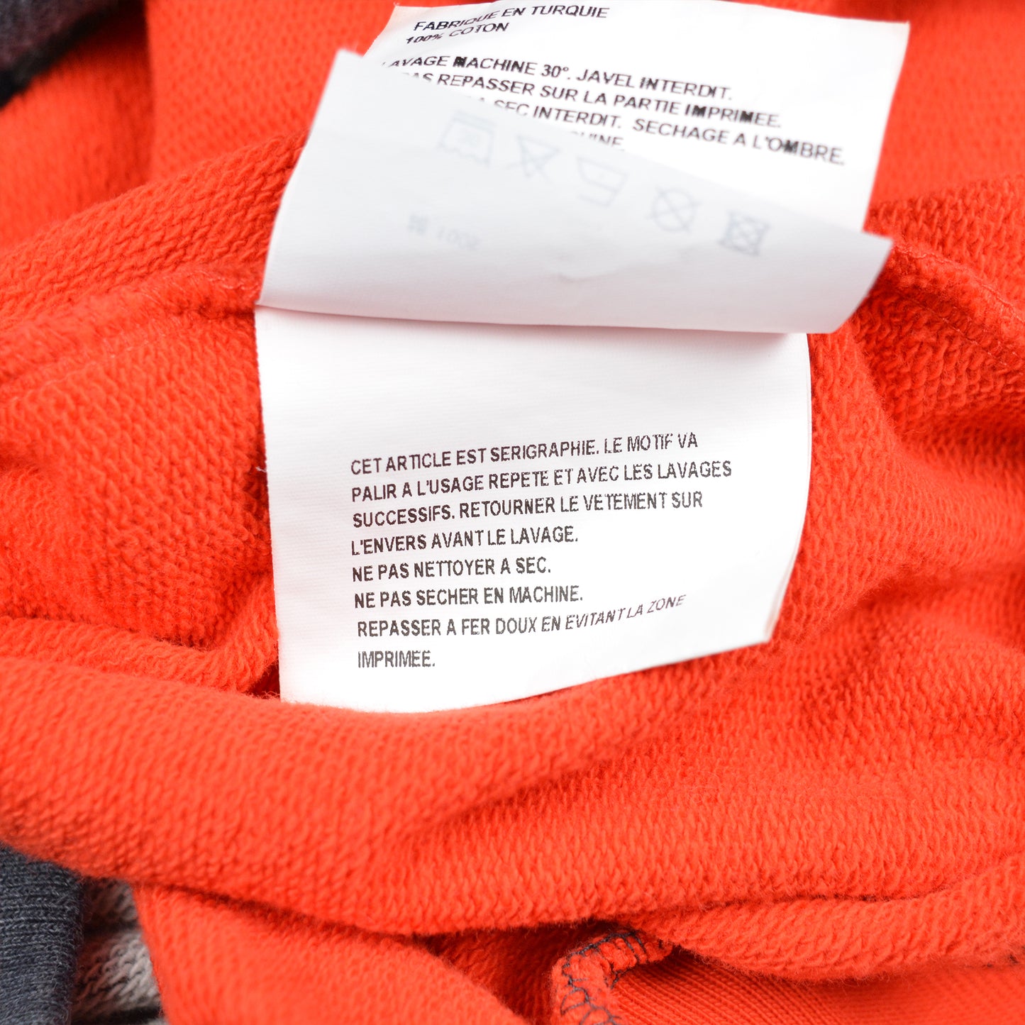 Gosha Rubchinskiy - S/S 2018 - split crewneck (dark grey/red) - size M