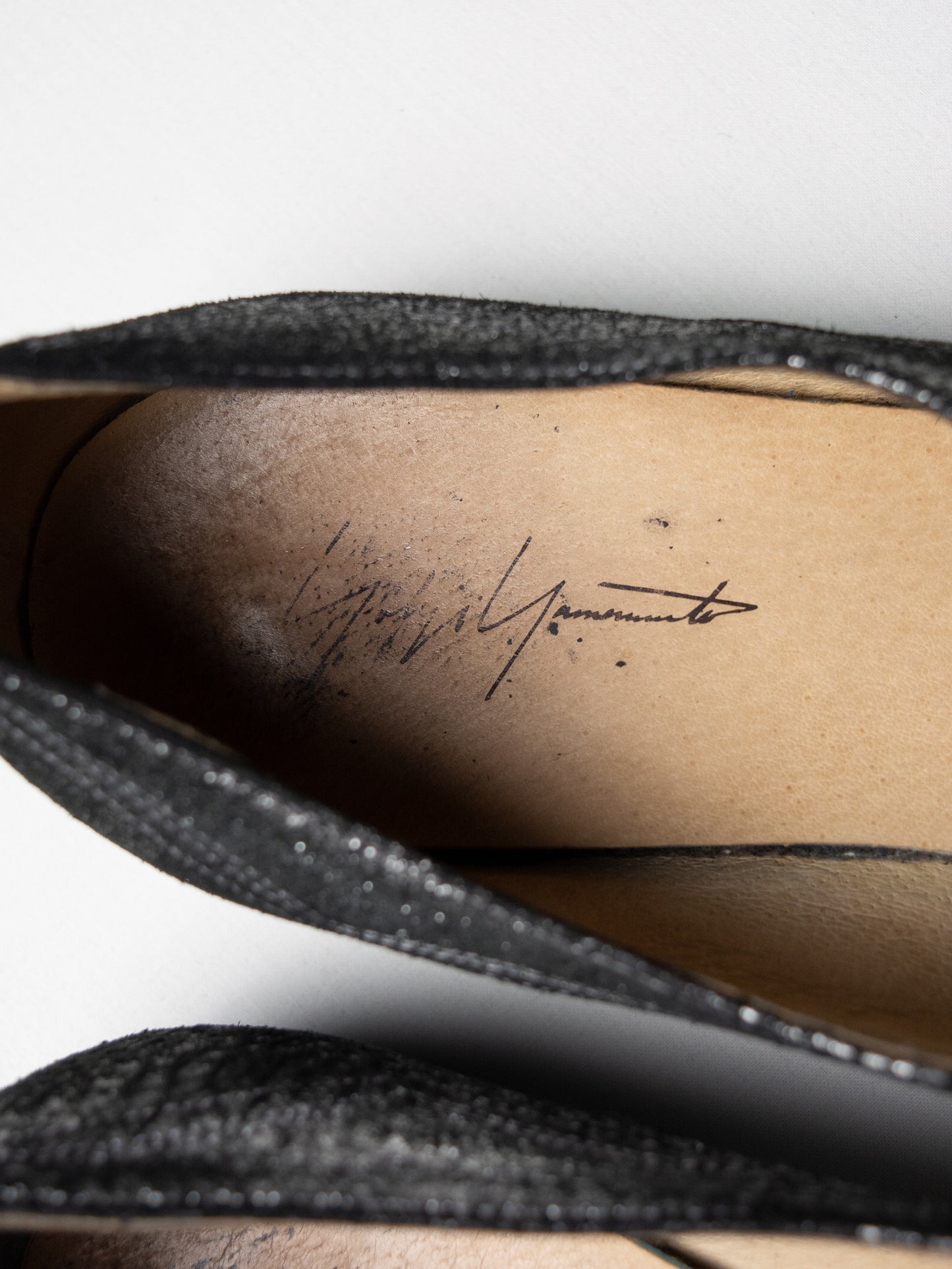 Yohji Yamamoto X Hiromu Takahara - metallic leather derbies - size 5