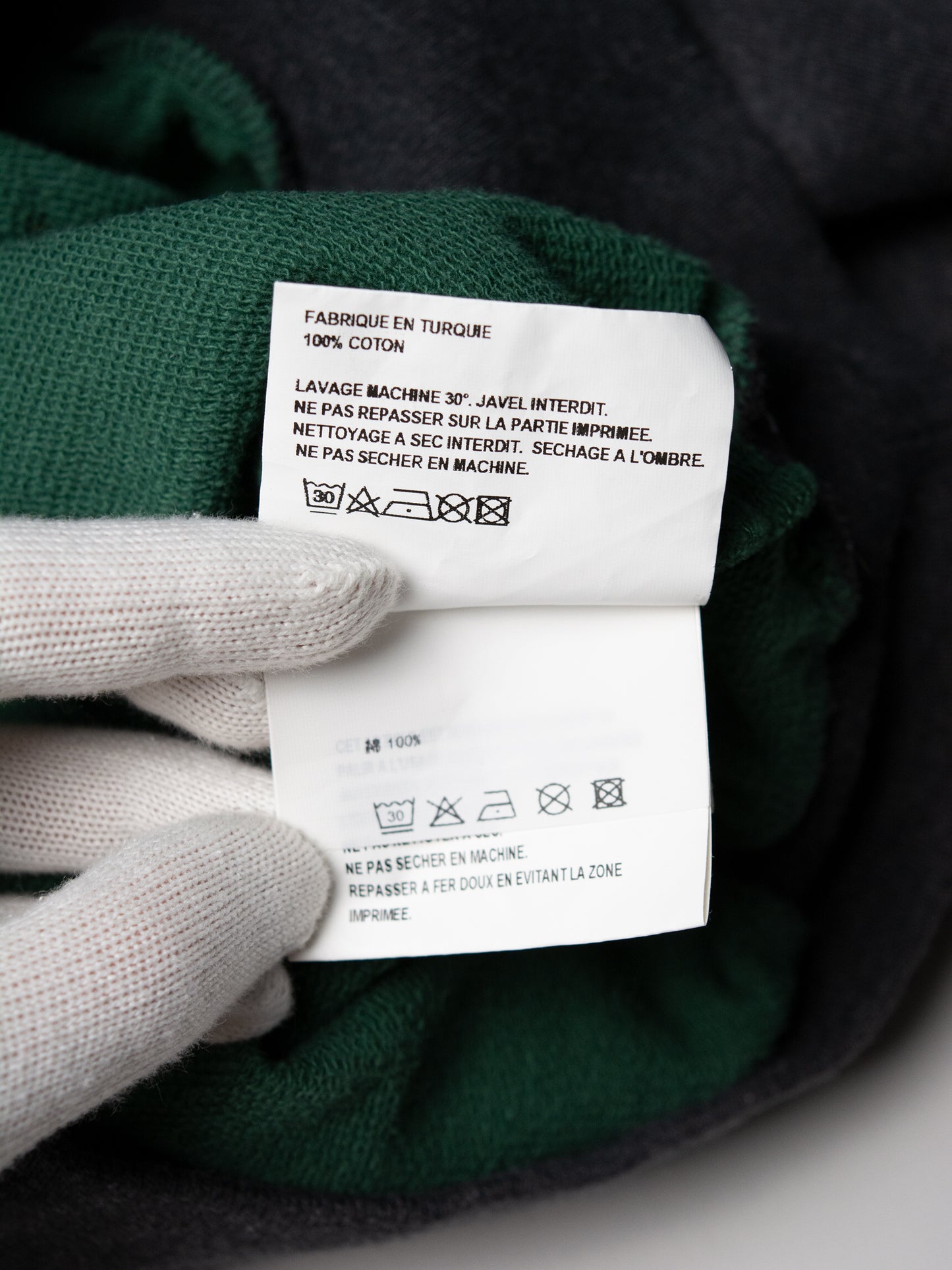 Gosha Rubchinskiy - S/S 2018 - combo hoodie (green) - size S