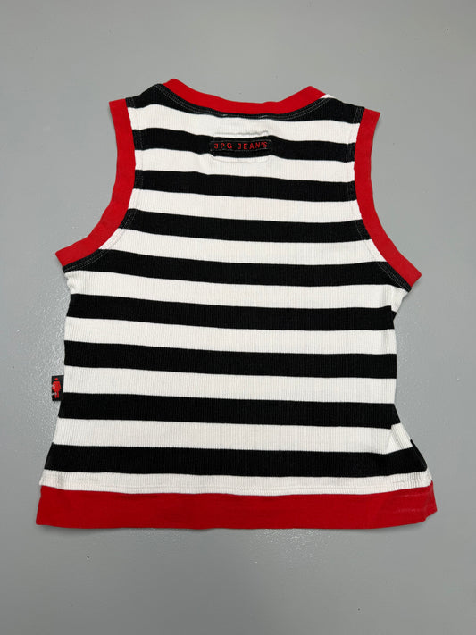 2000's JPG.Jean's striped tank top - women's size S