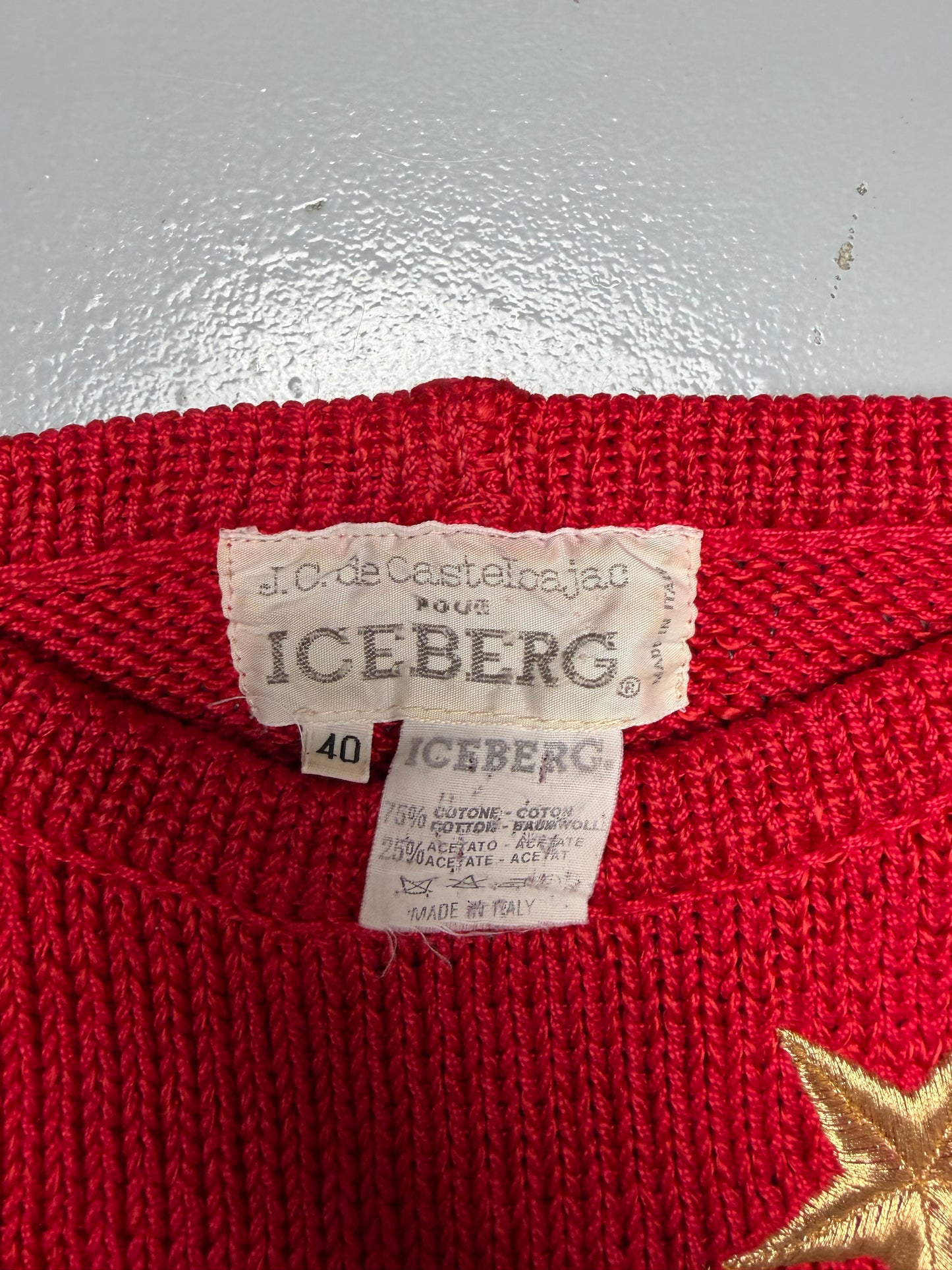 J.C. de Castelbajac pour ICEBERG - (vintage) - seal knit - women's size 40