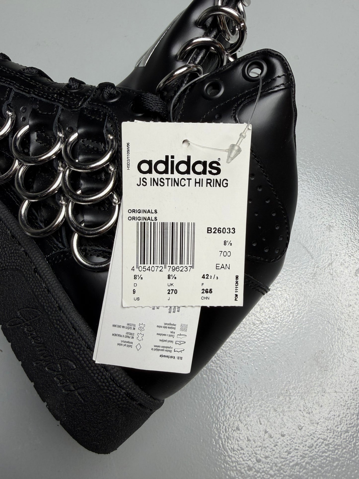 adidas Originals by Jeremy Scott S/S 2015 JS Instinct Hi Ring - size 42 2/3
