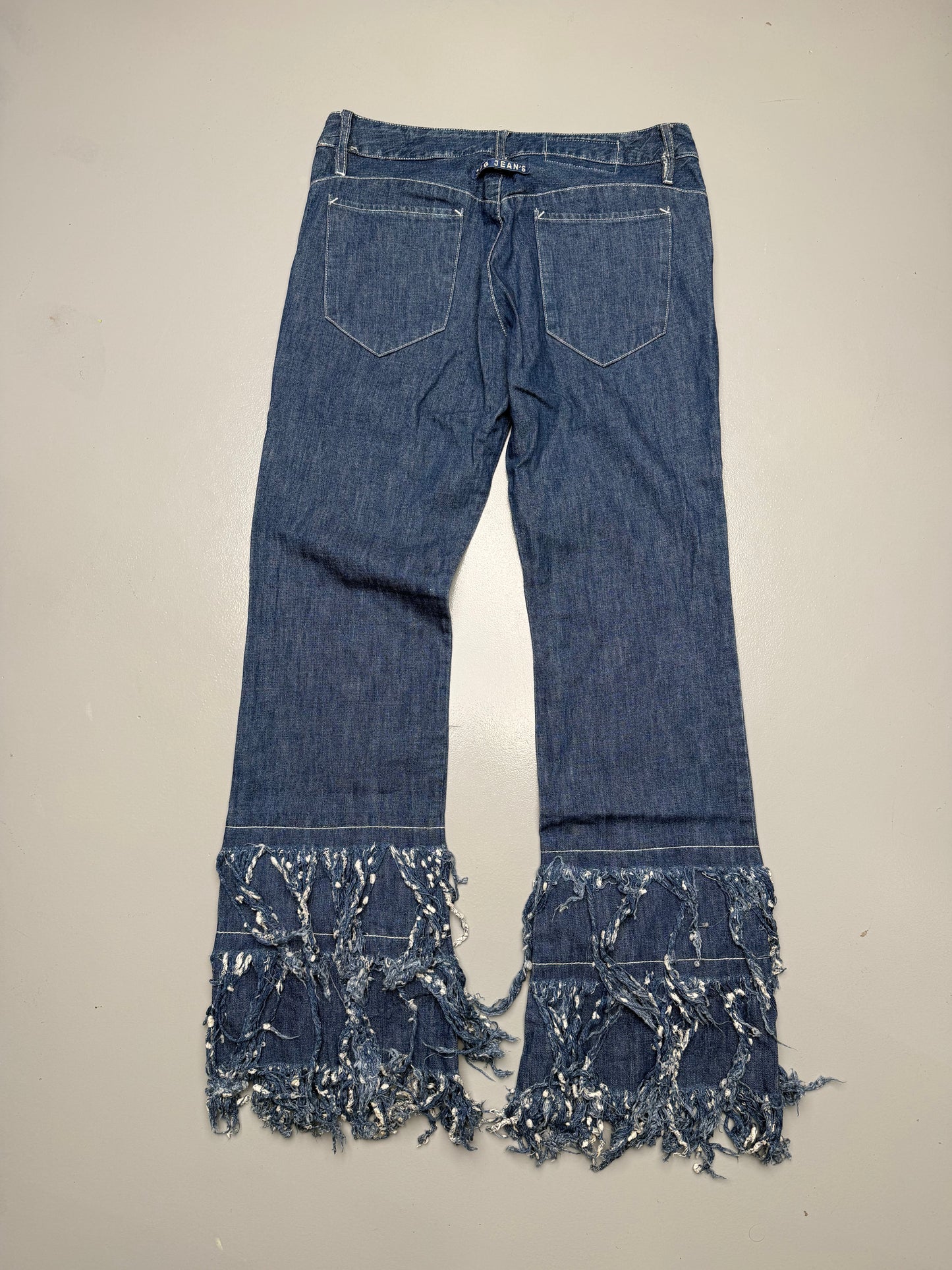 2000's JPG.Jean's fringed jeans - women's size 30