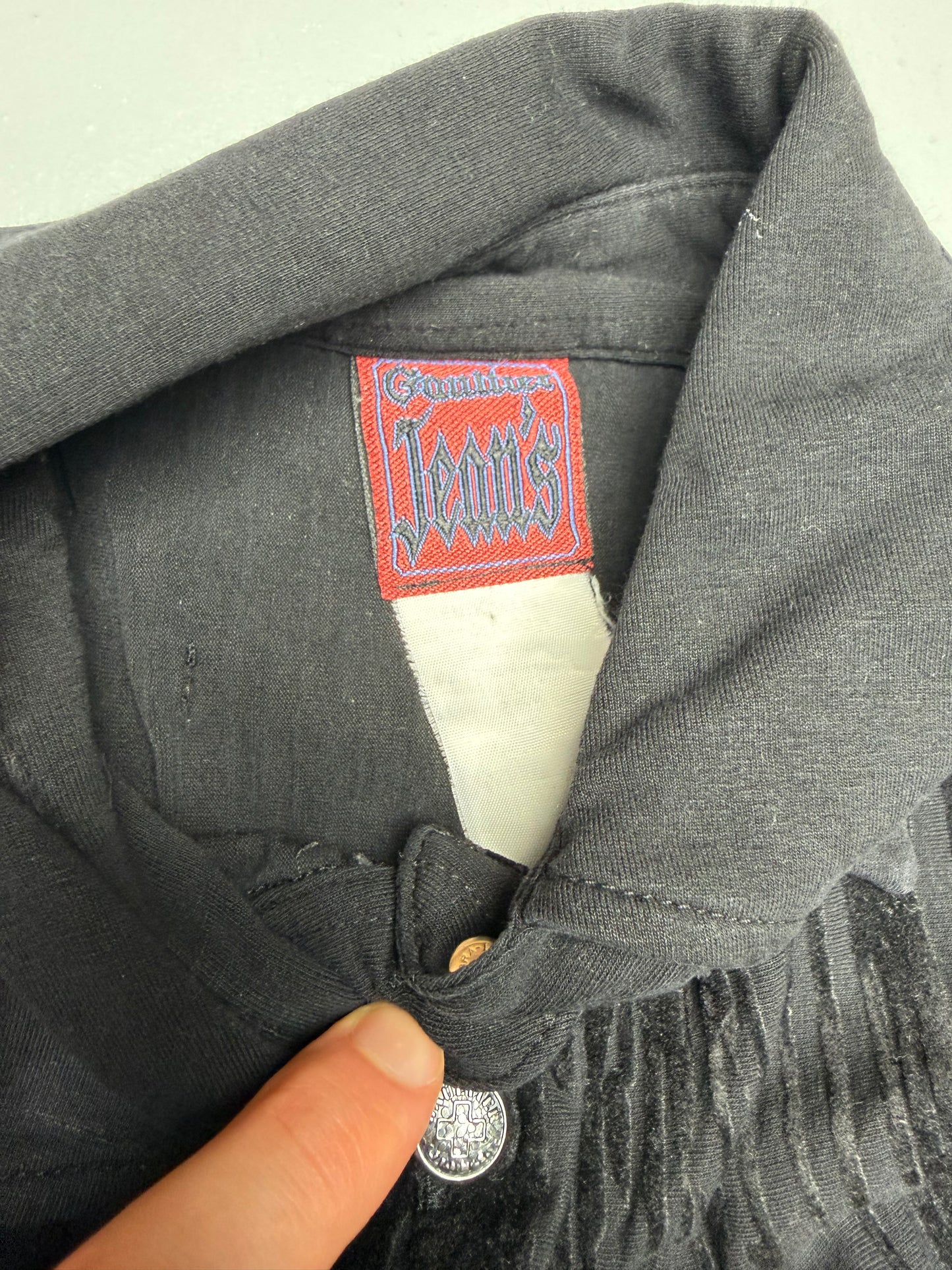 1990's Gaultier Jean's velvet print drip shirt