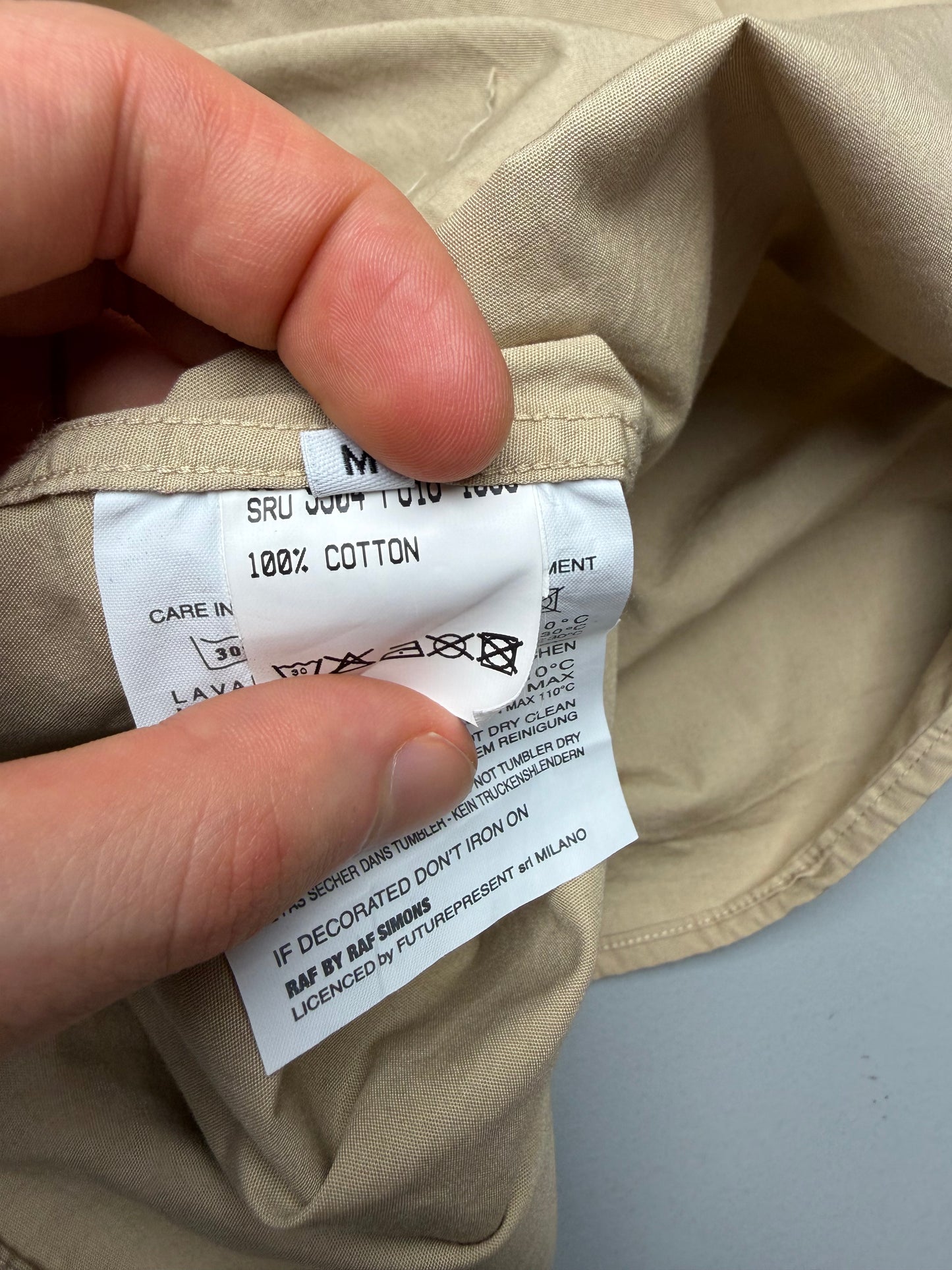 RAF by Raf Simons A/W 2008 shirt - size M