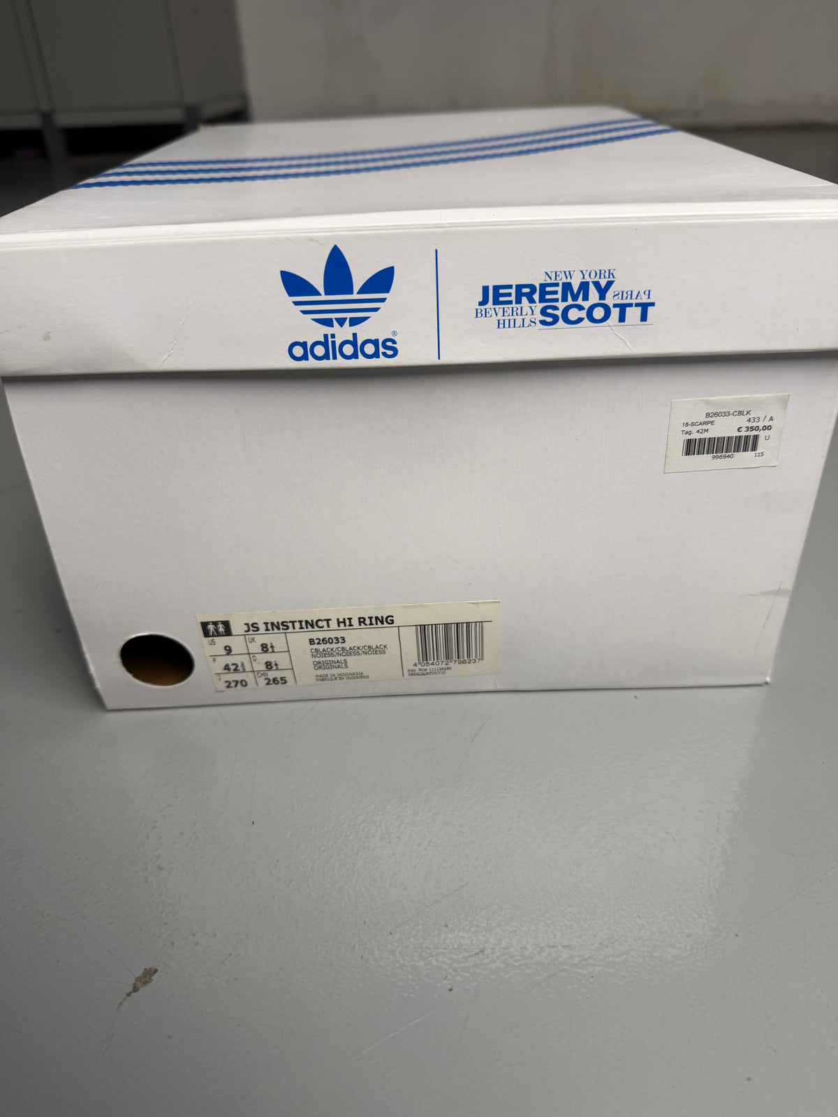 adidas Originals by Jeremy Scott S/S 2015 JS Instinct Hi Ring - size 42 2/3
