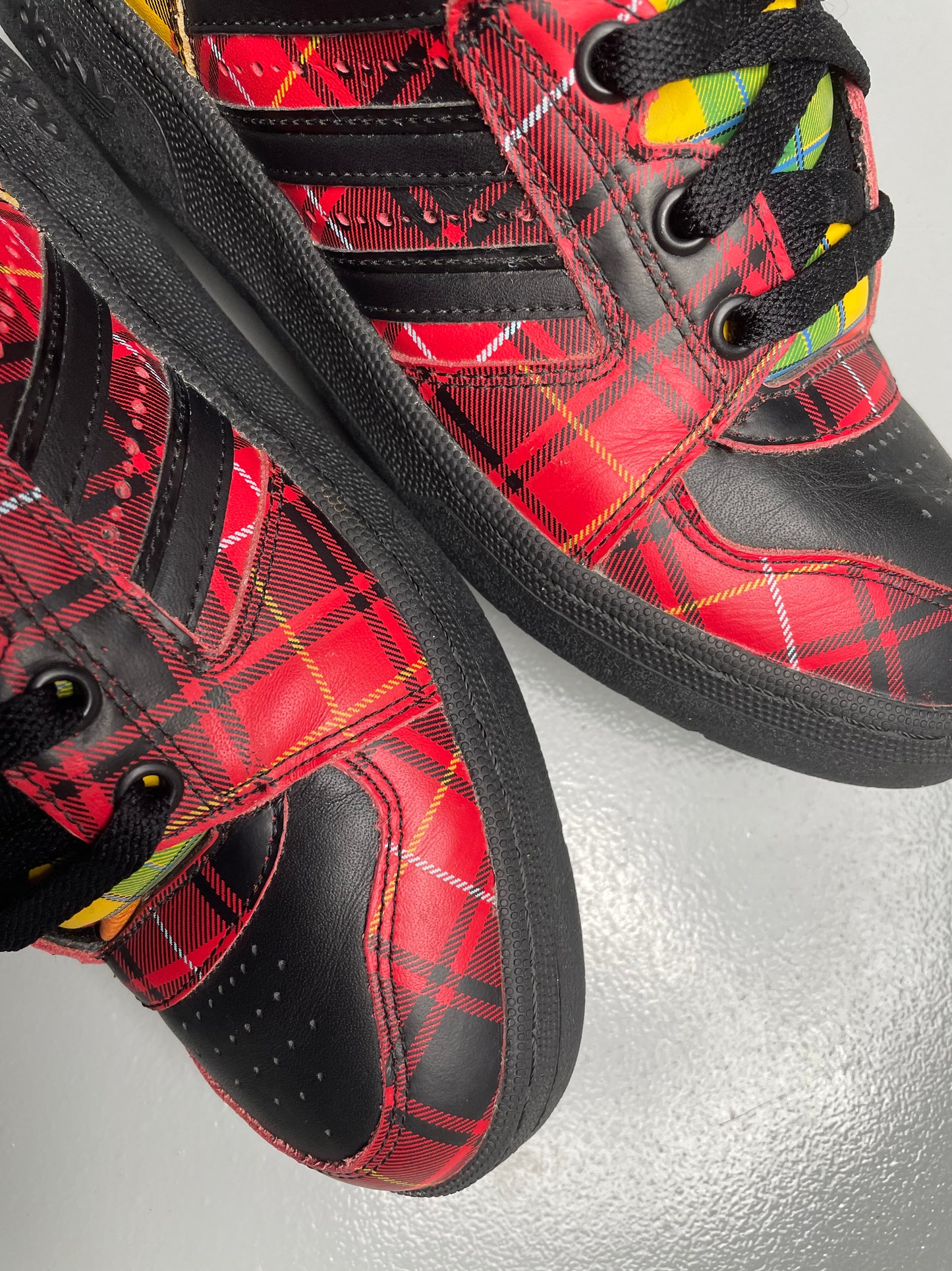 adidas Originals by Jeremy Scott S/S 2013 JS Instinct Hi "Plaid" - size 41 1/3