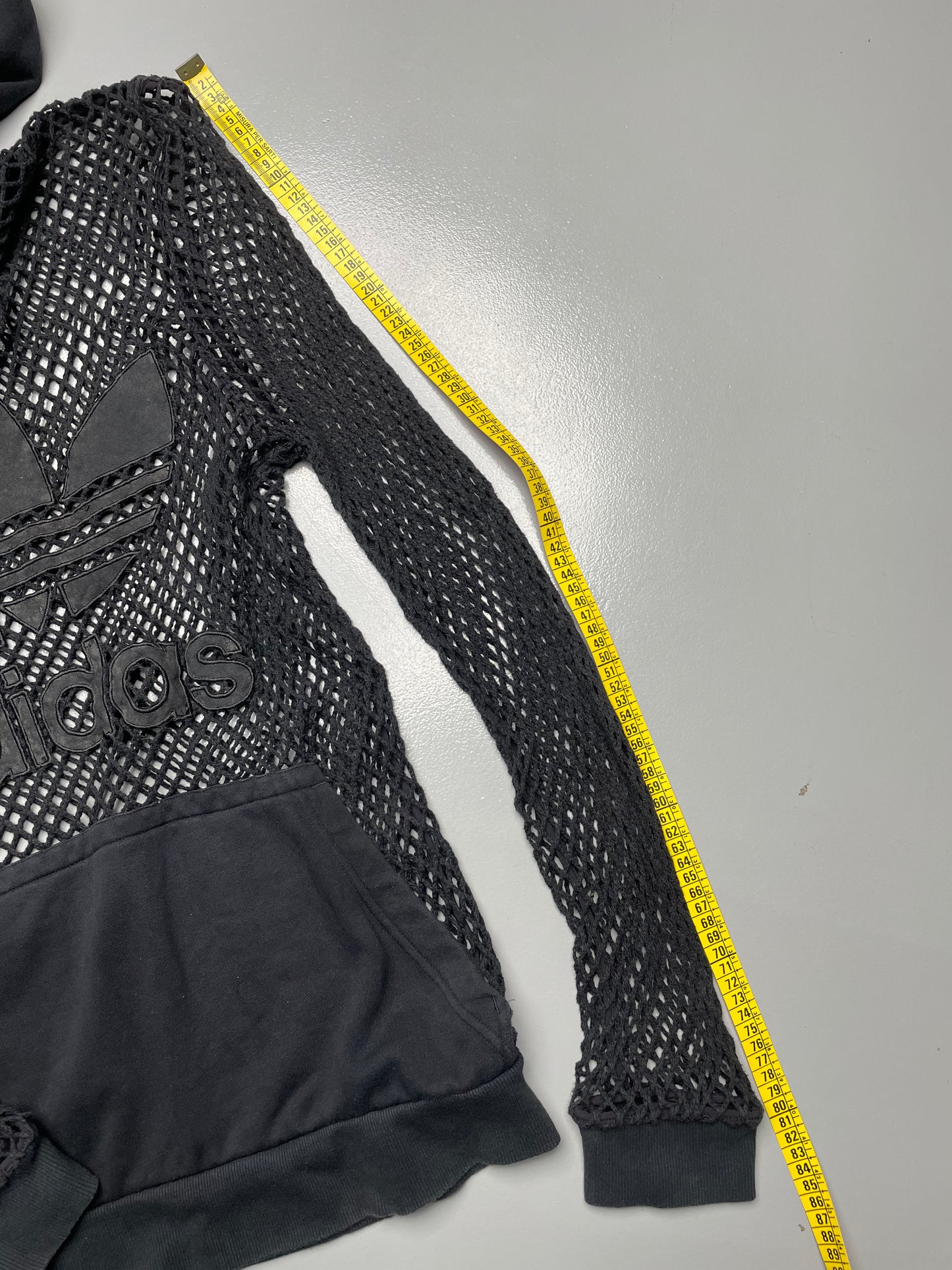 adidas Originals by Jeremy Scott A/W 2014 net hoodie - size L