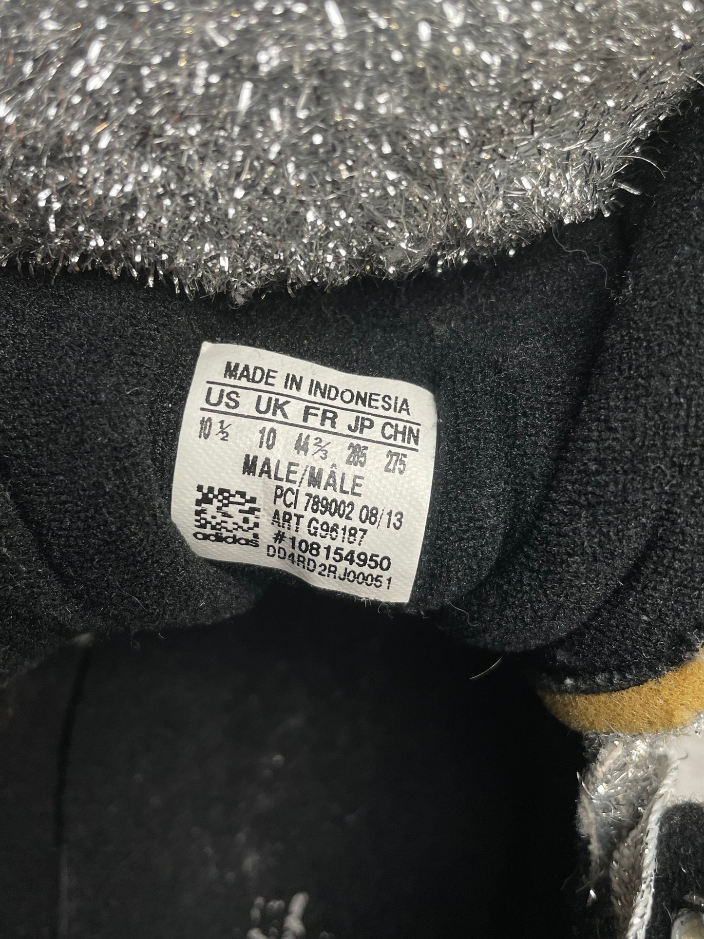 adidas Originals by Jeremy Scott A/W 2013 JS Bear "Tinsel Silver" - size 44 2/3