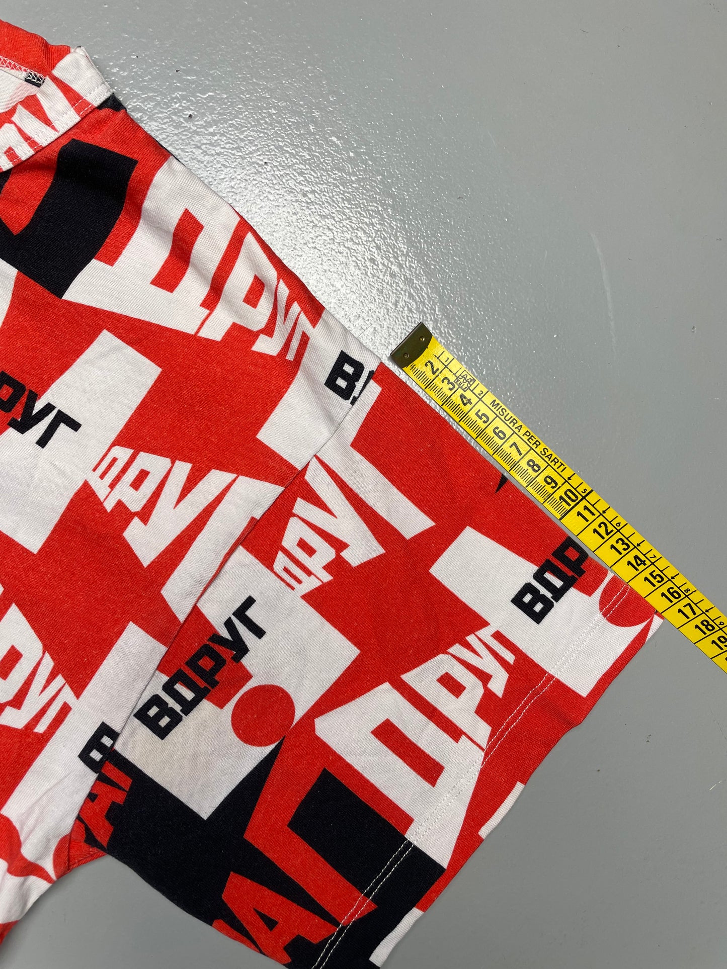 Gosha Rubchinskiy A/W 2018 "Friend Suddenly Enemy" t-shirt - size S