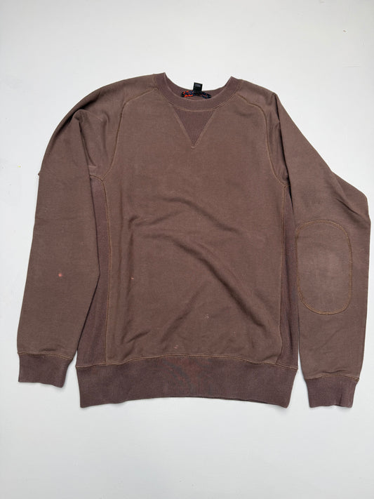 Y-3 A/W 2007 classic lightweight back logo crewneck - men's size S