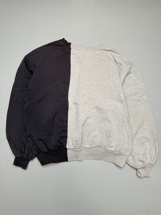 Gosha Rubchinskiy S/S 2018 split crewneck (grey/navy) - size M