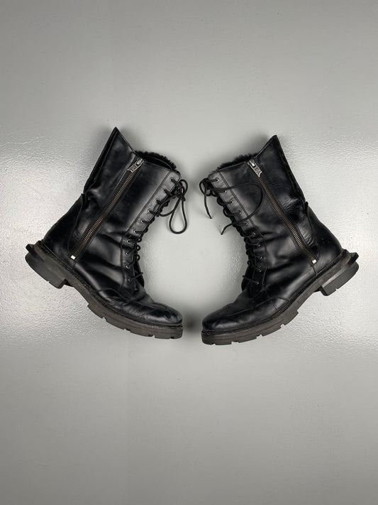 Y-3 - A/W 2013 - leather boots - women's size UK6D