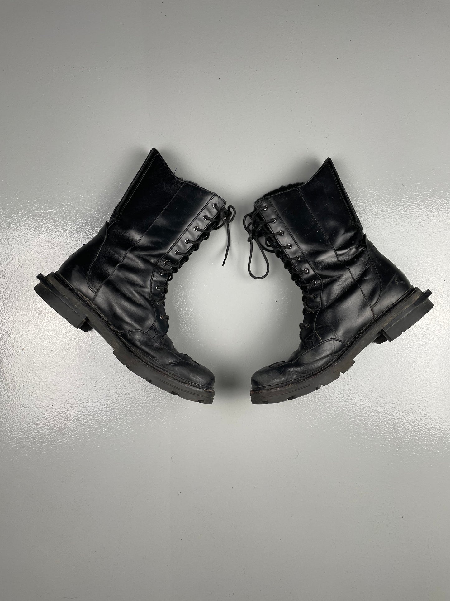 Y-3 - A/W 2013 - leather boots - women's size UK6D