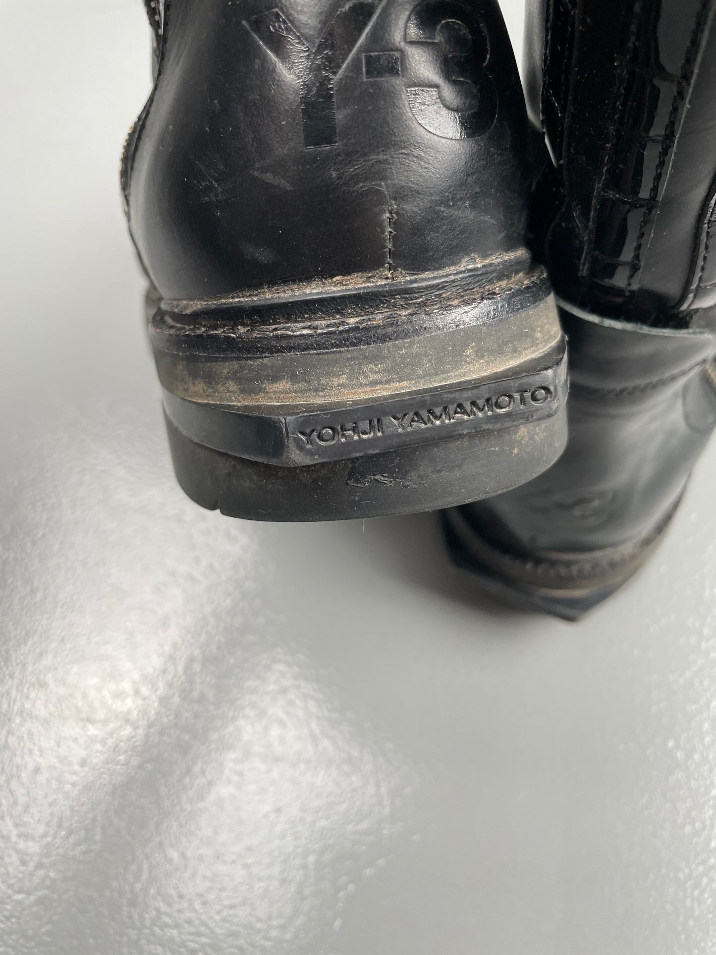 Y-3 - A/W 2013 - leather boots - women's size UK6D