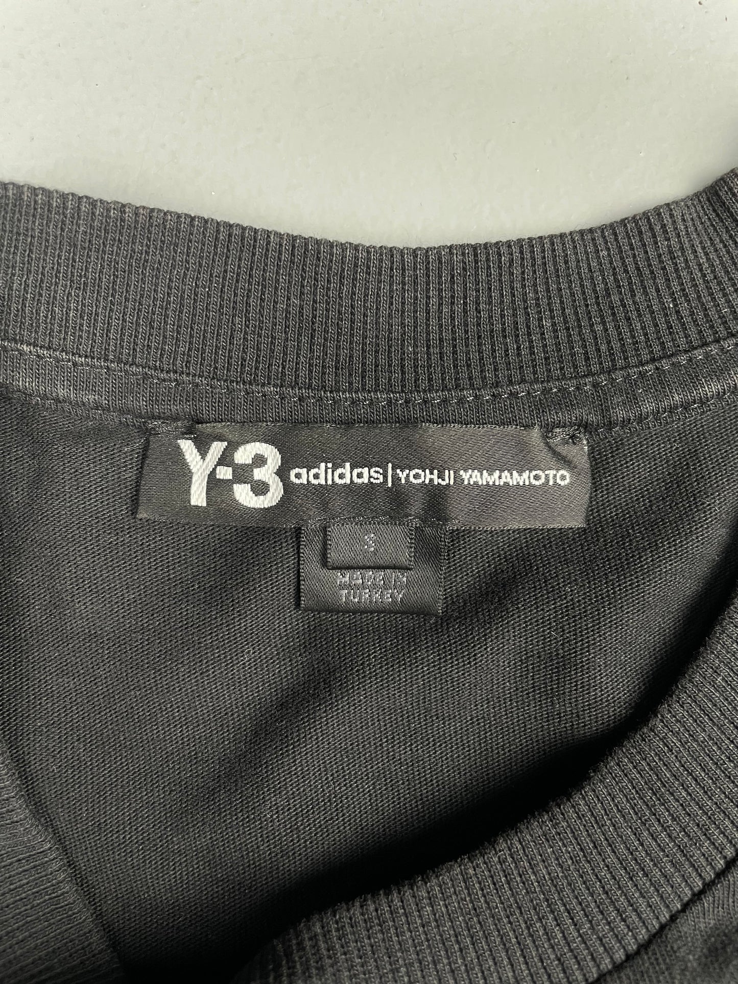 Y-3 - S/S 2017 - Debossed Logo Short Sleeve Tee (black) - size S