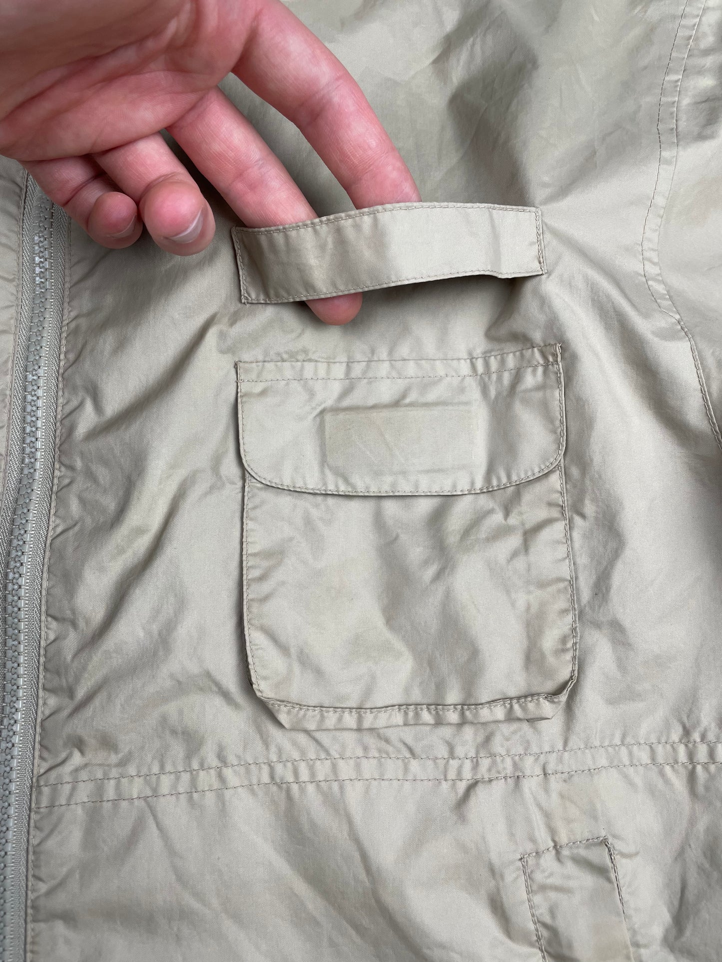 vintage Armani Jeans cropped jacket with packable hood - men's size 48 (M)