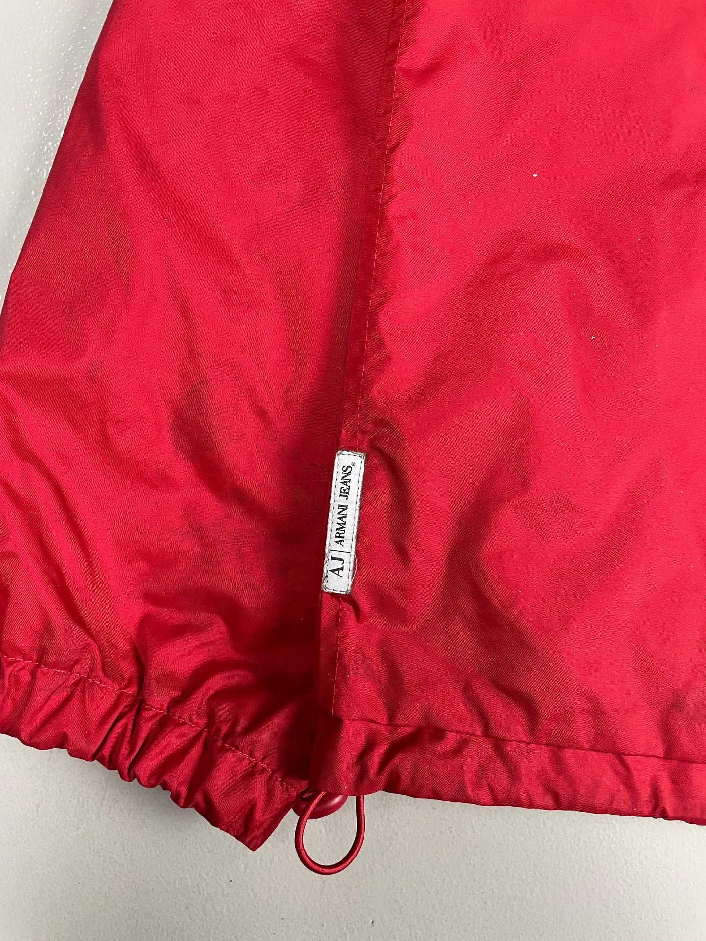 vintage Armani Jeans windbreaker with packable hood - men's size 48 (M)