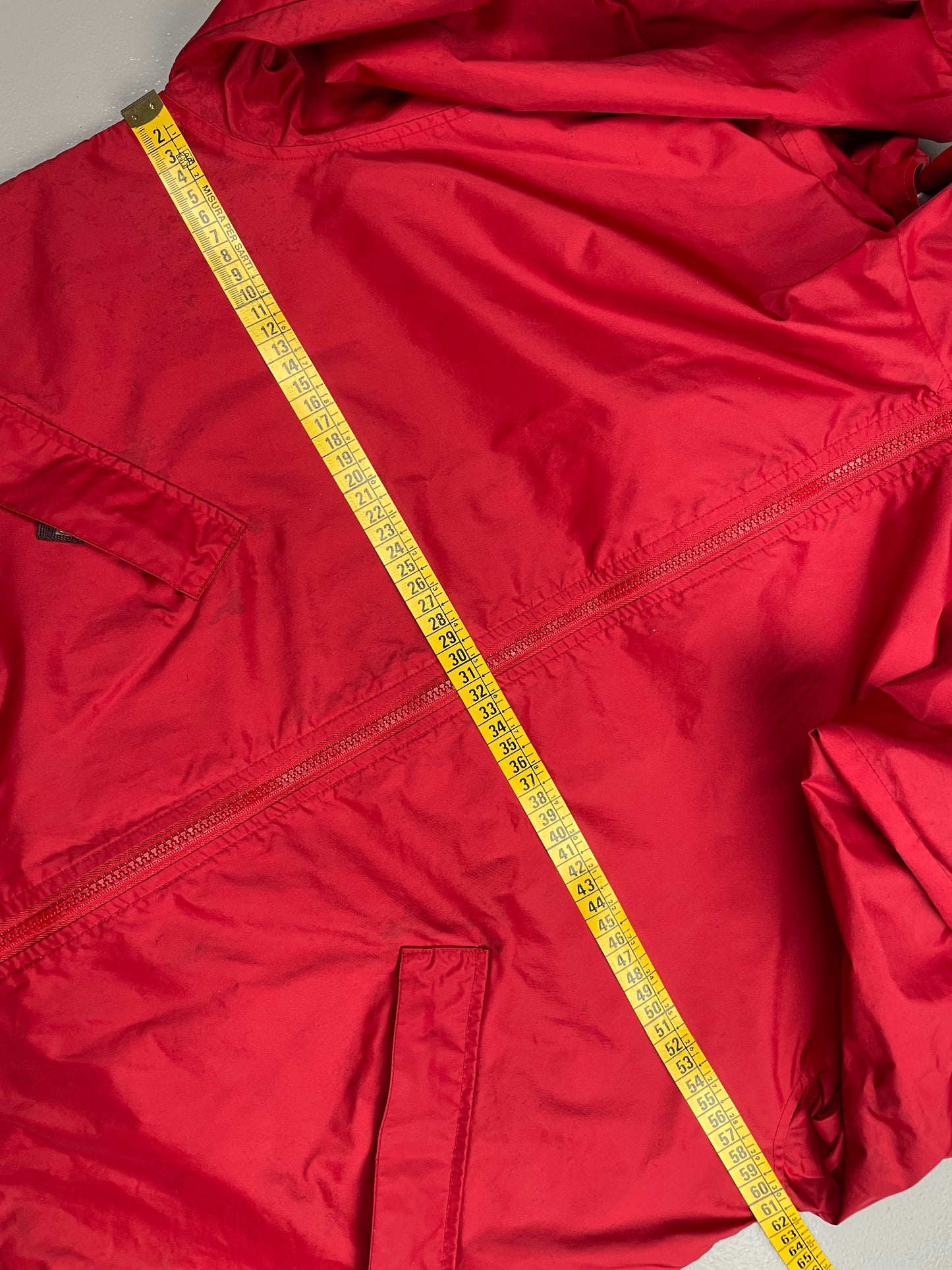 vintage Armani Jeans windbreaker with packable hood - men's size 48 (M)