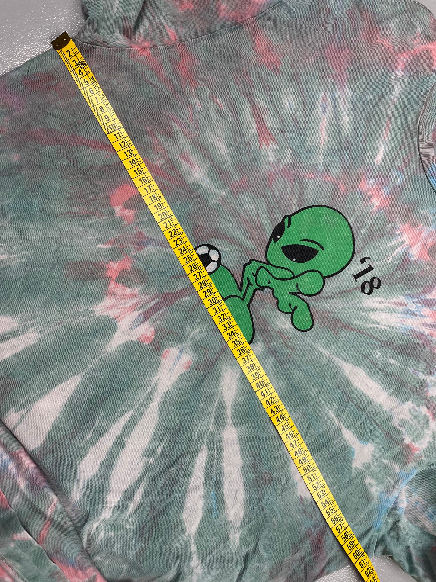 Gosha Rubchinskiy - S/S 2018 - "World Cup" alien tie-dye t-shirt - size M