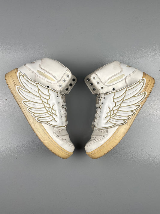 adidas X Jeremy Scott S/S 2010 JS Wings 1.0 white/gold - size 38