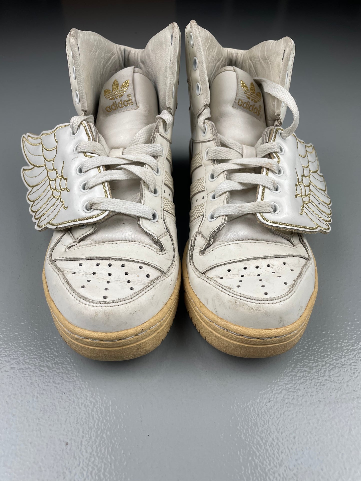 adidas X Jeremy Scott S/S 2010 JS Wings 1.0 white/gold - size 38