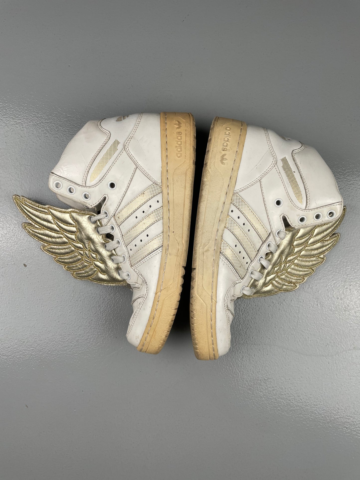 adidas X Jeremy Scott S/S 2010 JS Wings 1.0 white/gold - size 38