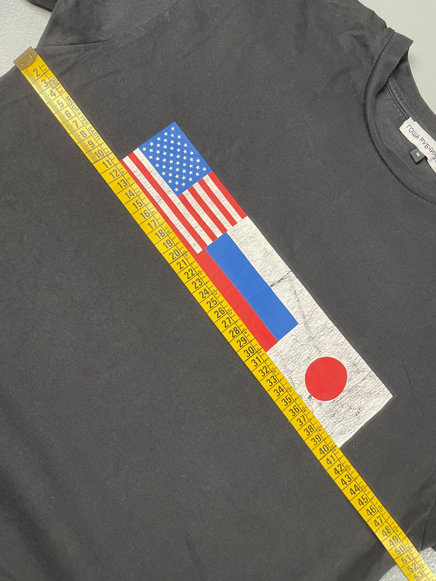 Gosha Rubchinskiy AW18 flags t-shirt - size M