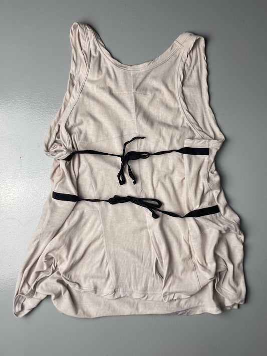 Ann Demeulemeester "I laugh Because I'm Happy" tank top with laces - women's size 42