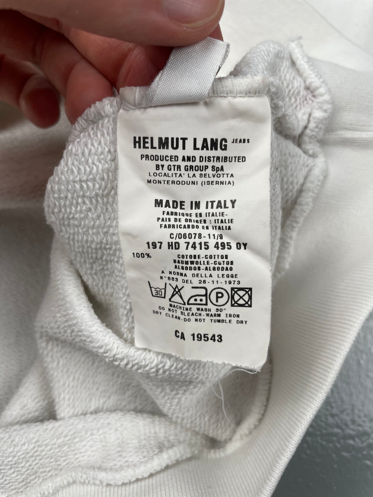 Helmut Lang S/S 2000 women's short sleeve crewneck - size XS