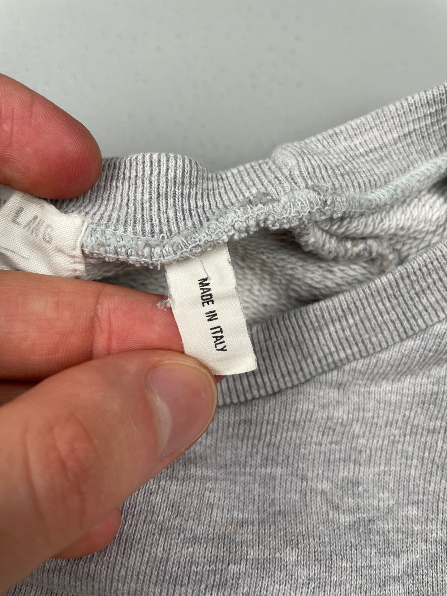 Helmut Lang 1998 women's short sleeve crewneck (grey) - size M