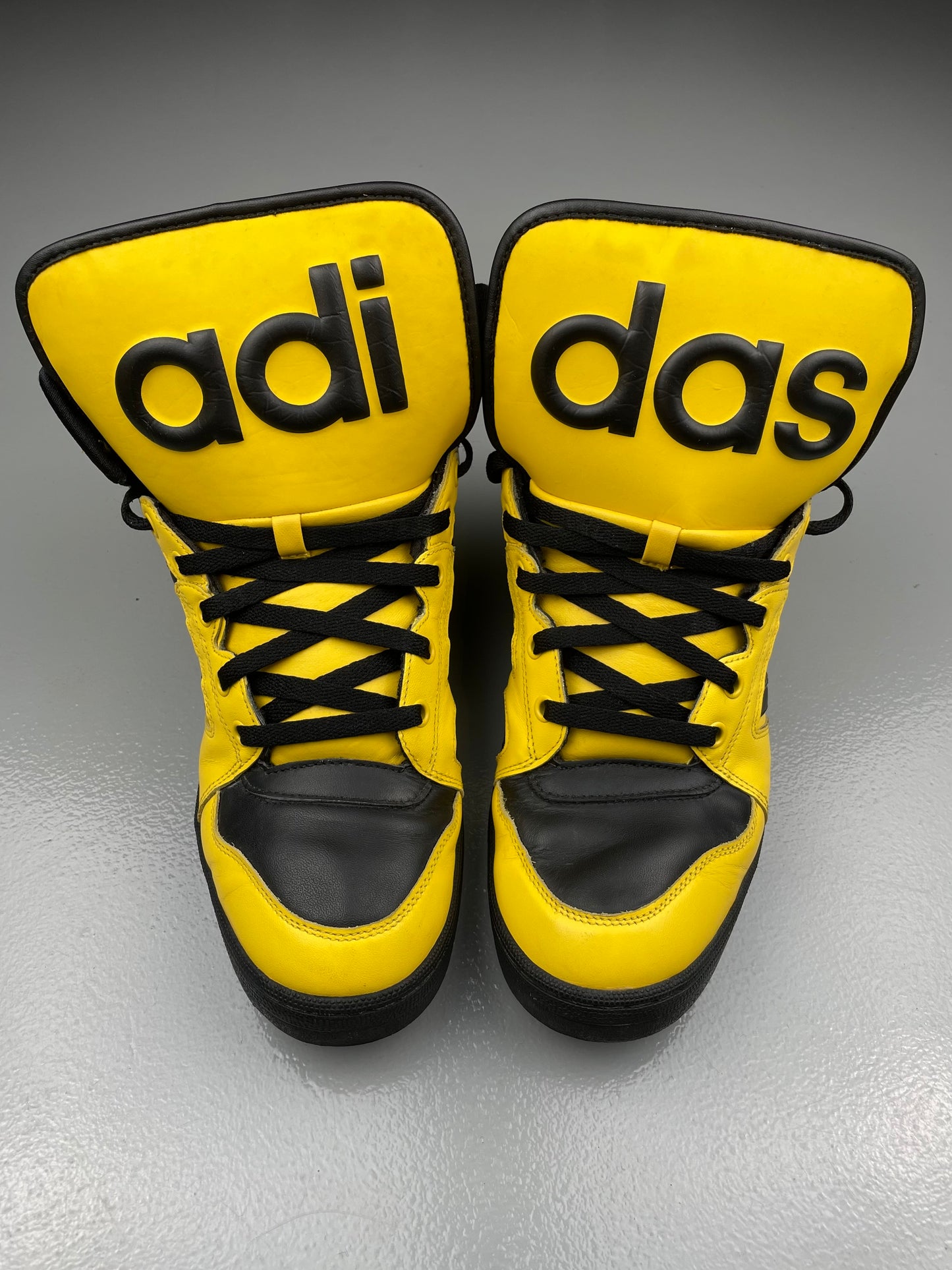 adidas Originals by Jeremy Scott S/S 2012 Instinct Hi (Black/Yellow) - size 45 1/3