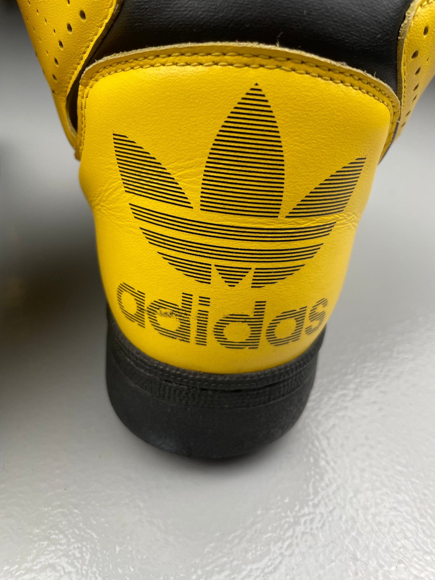 adidas Originals by Jeremy Scott S/S 2012 Instinct Hi (Black/Yellow) - size 45 1/3