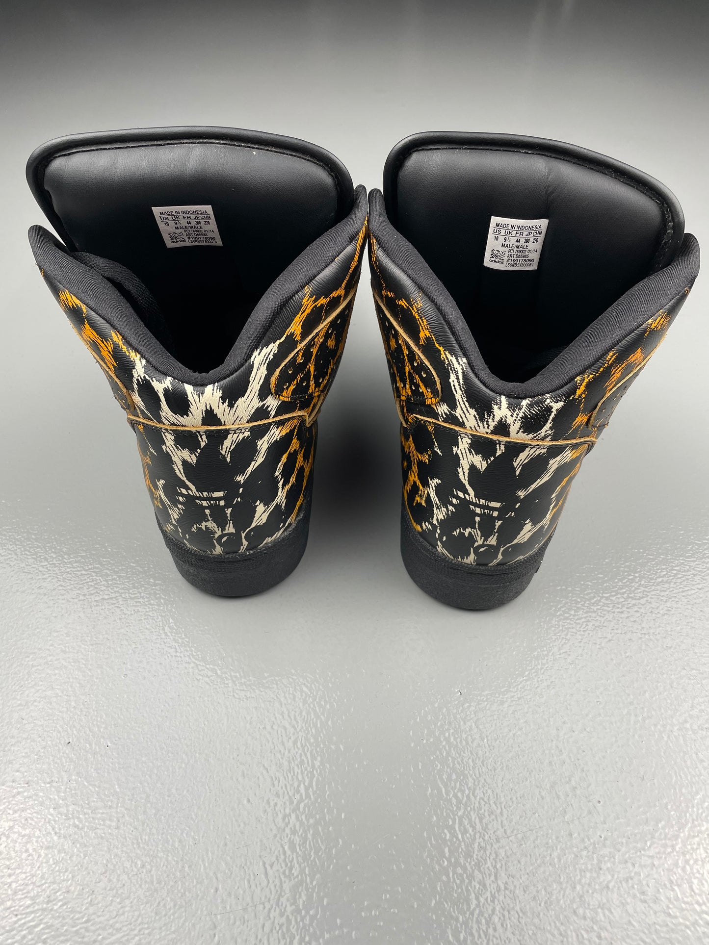adidas X Jeremy Scott S/S 2014 JS Instinct Hi "Leopard" - size 44