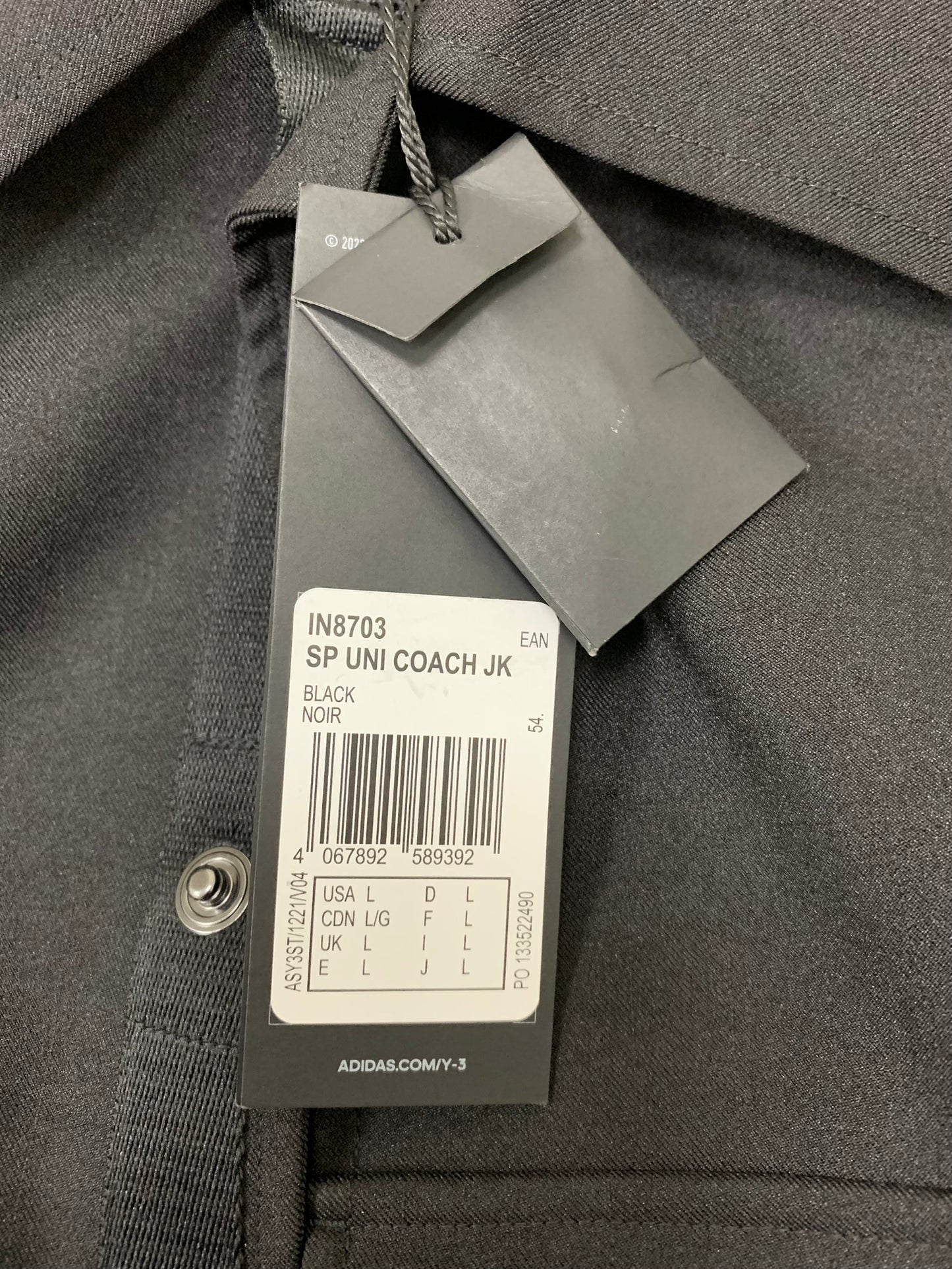 Y-3 - A/W 2023 - Sport Uniform Coach Jacket - size L