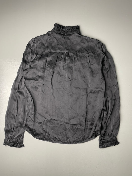 Veronique Branquinho X 3Suisses A/W 2009 silk edwardian blouse - women's size 40