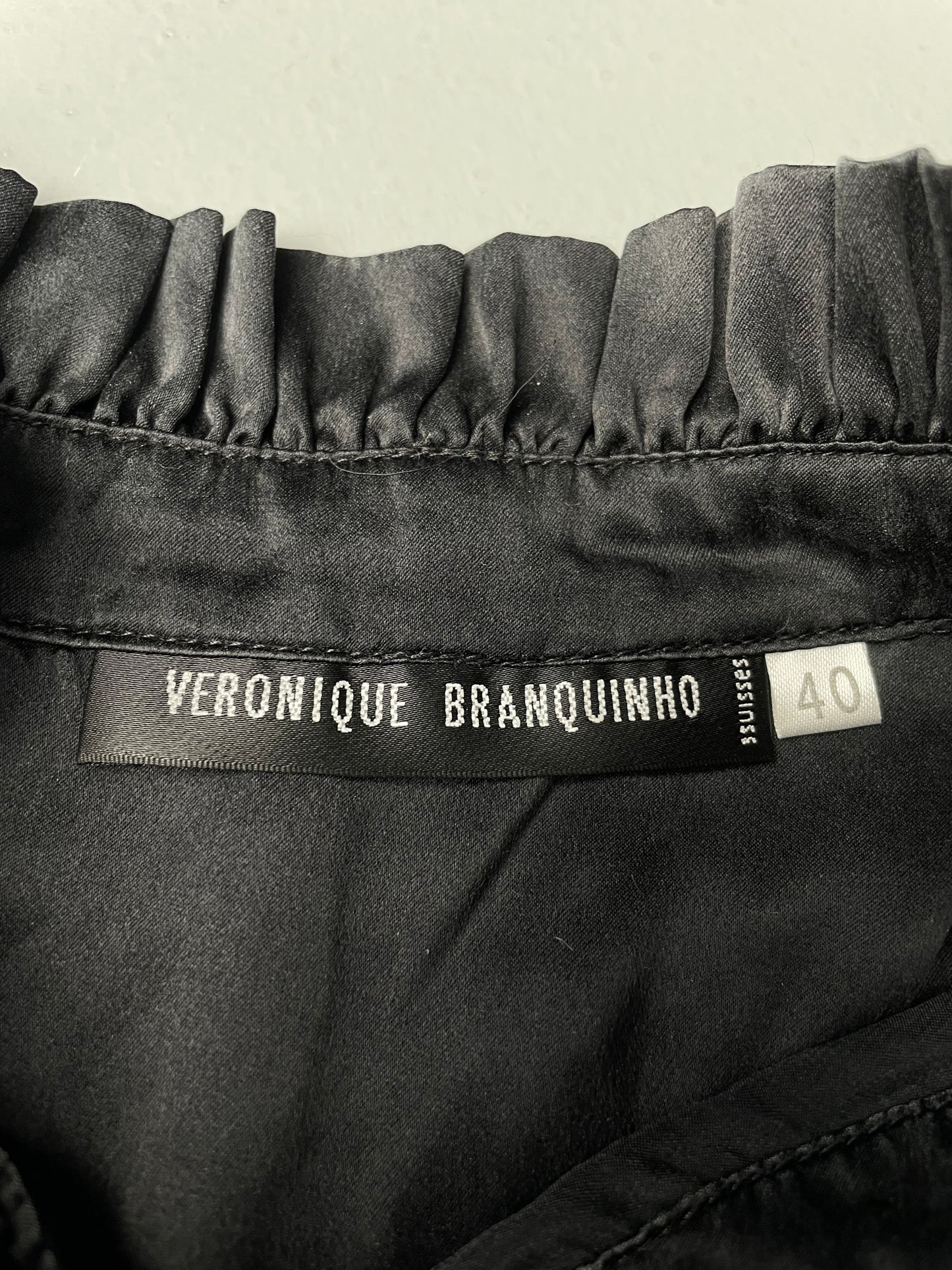 Veronique Branquinho X 3Suisses A/W 2009 silk edwardian blouse - women's size 40