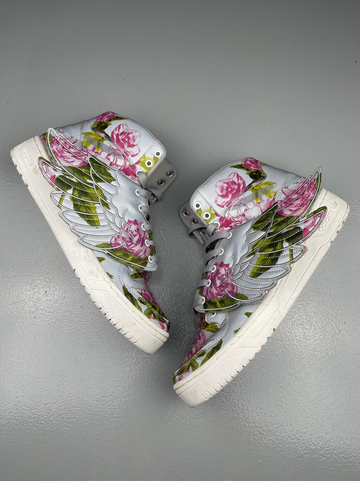 adidas Originals by Jeremy Scott S/S 2015 Wings Floral (reflective) - size 46