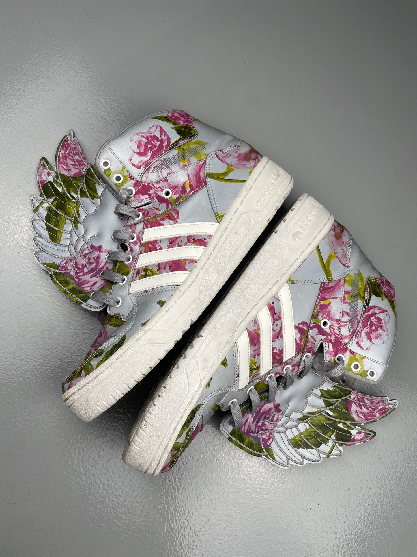 adidas Originals by Jeremy Scott S/S 2015 Wings Floral (reflective) - size 46