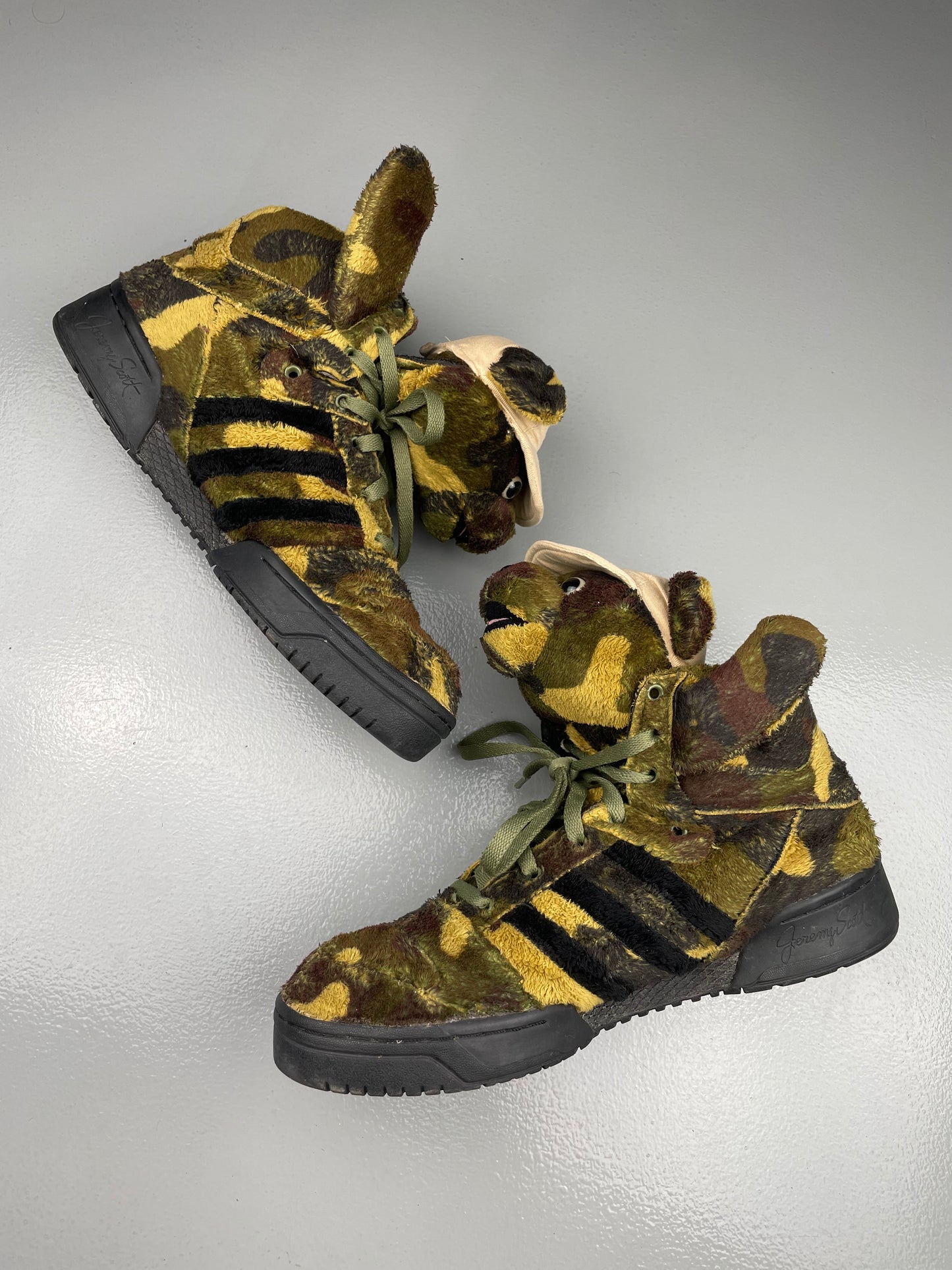 adidas Originals by Jeremy Scott S/S 2013 JS Camo Bear - size 47 1/3