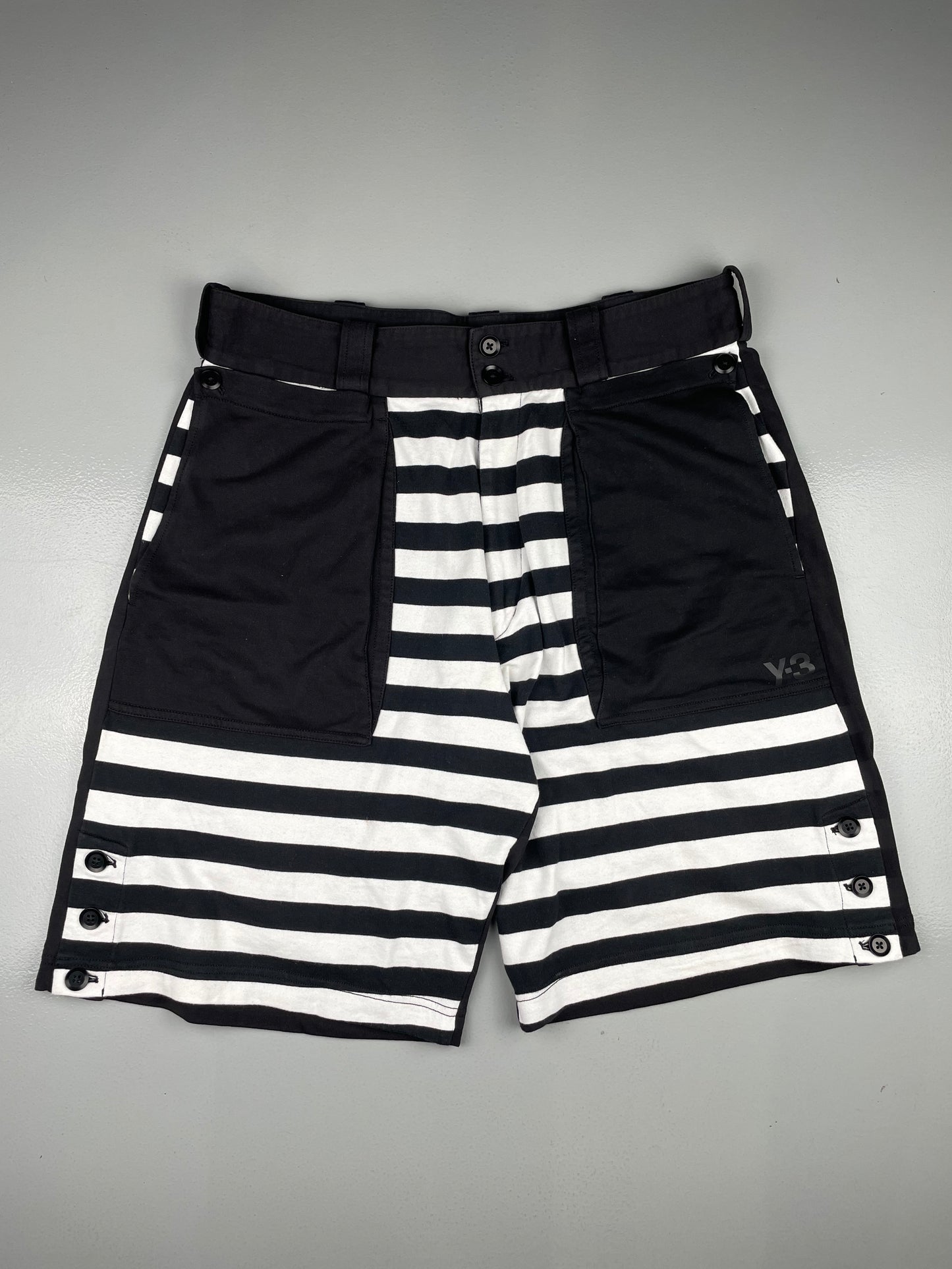 Y-3 S/S 2016 striped shorts - men's size XL