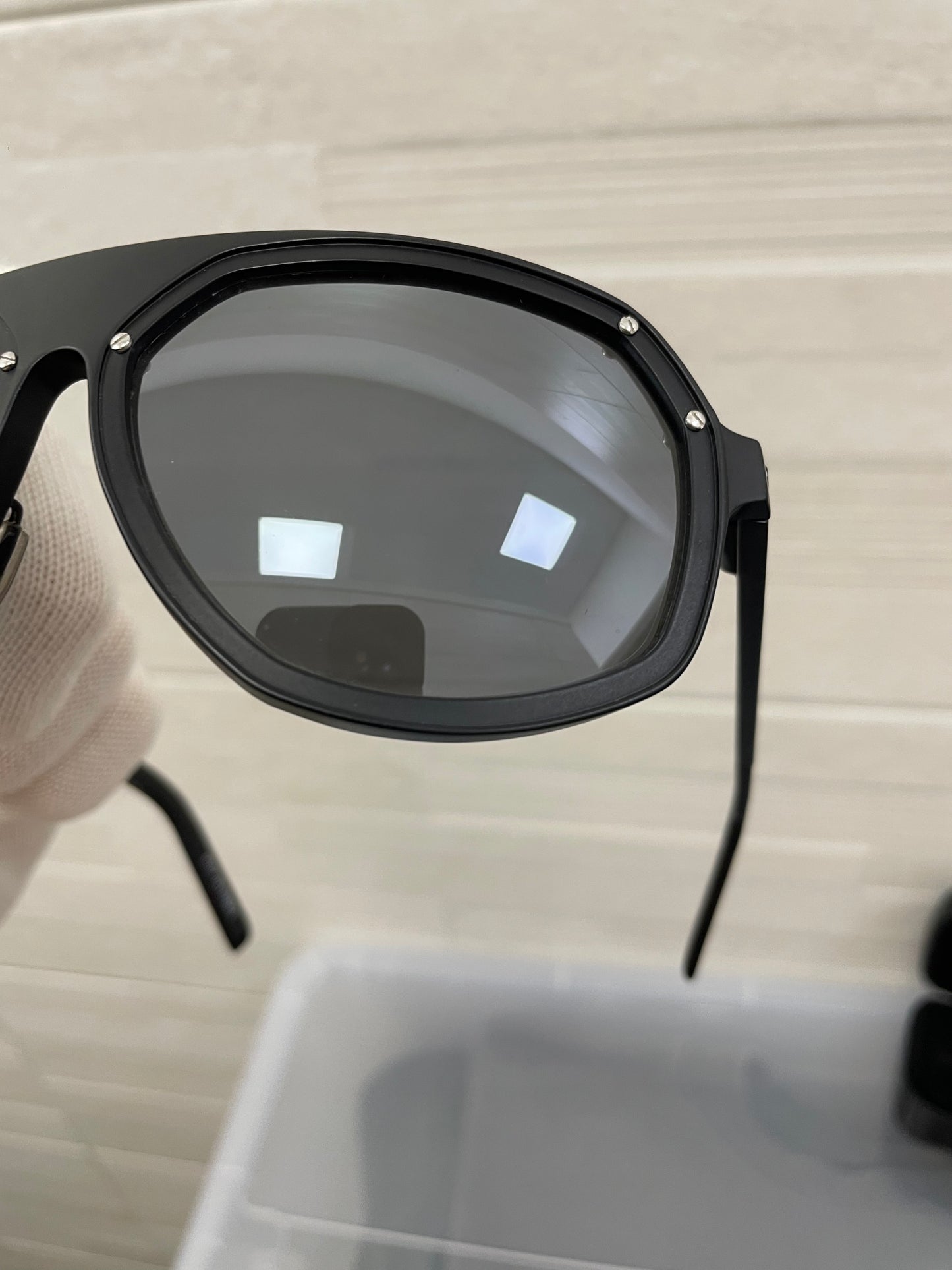 Linda Farrow X Raf Simons S/S 2008 CAT3 RAF 5E aviator sunglasses