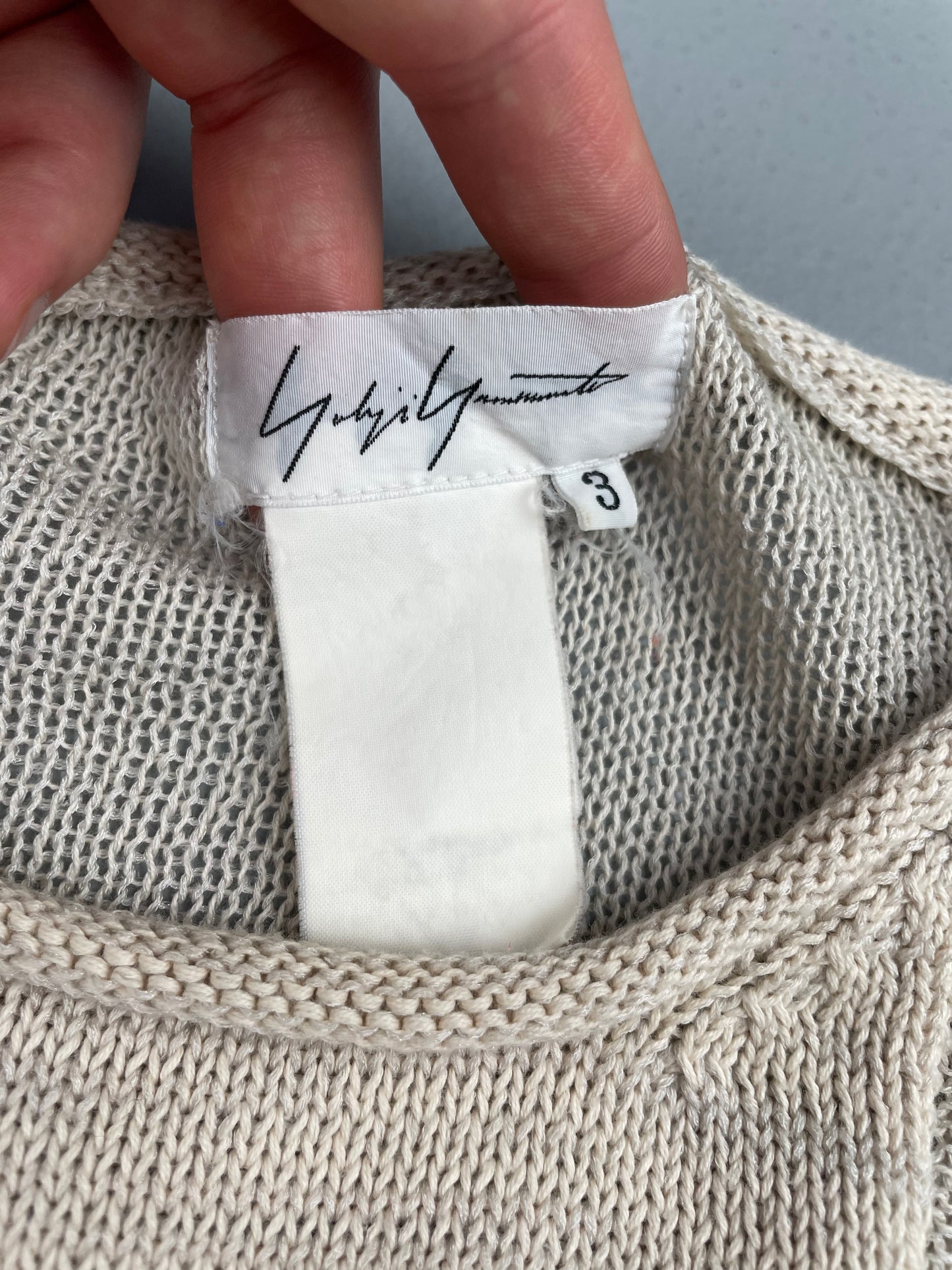 vintage 1990's Yohji Yamamoto patchwork sweater