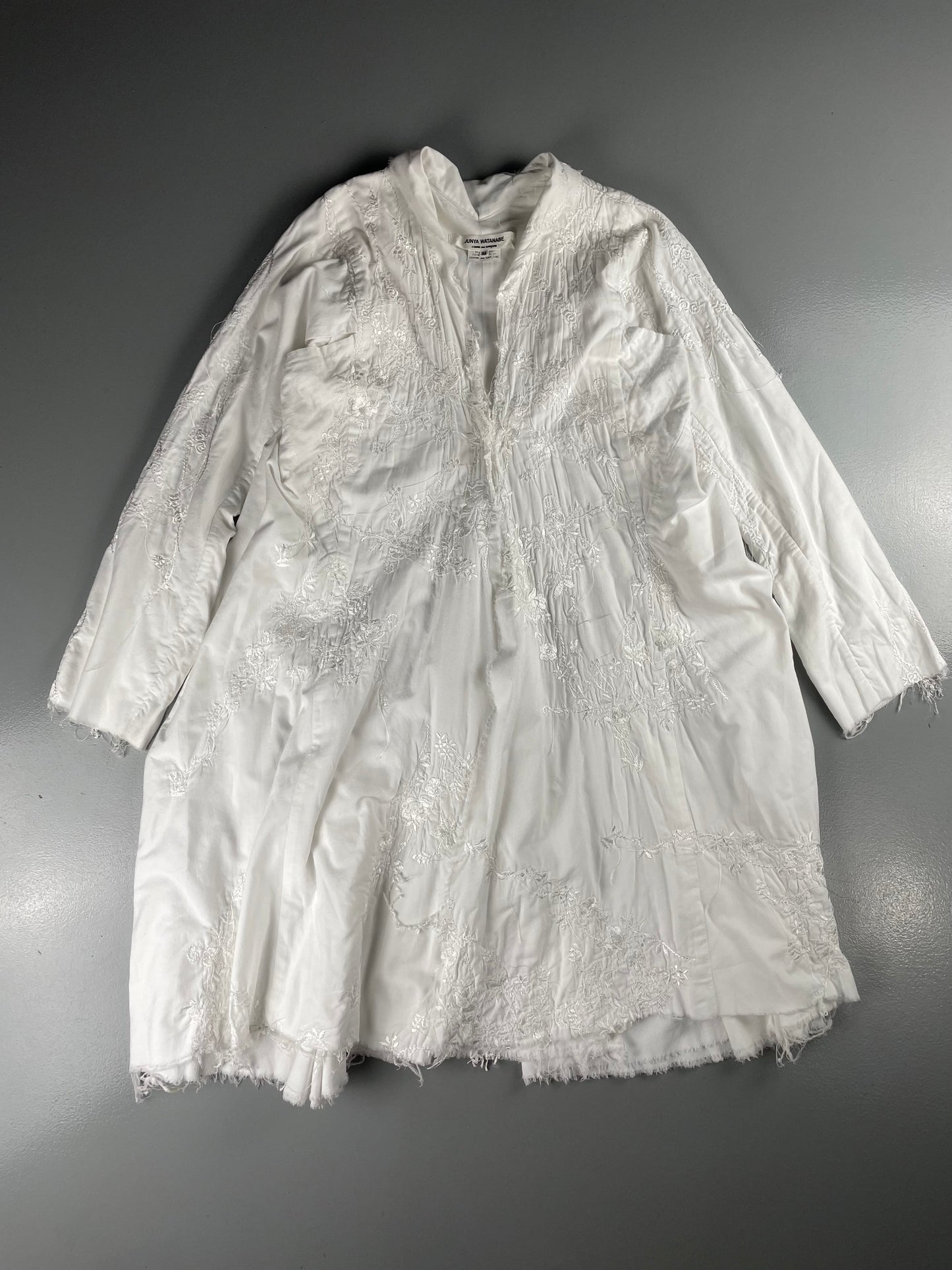 Junya Watanabe S/S 2005 embroidered oversized dress - size M