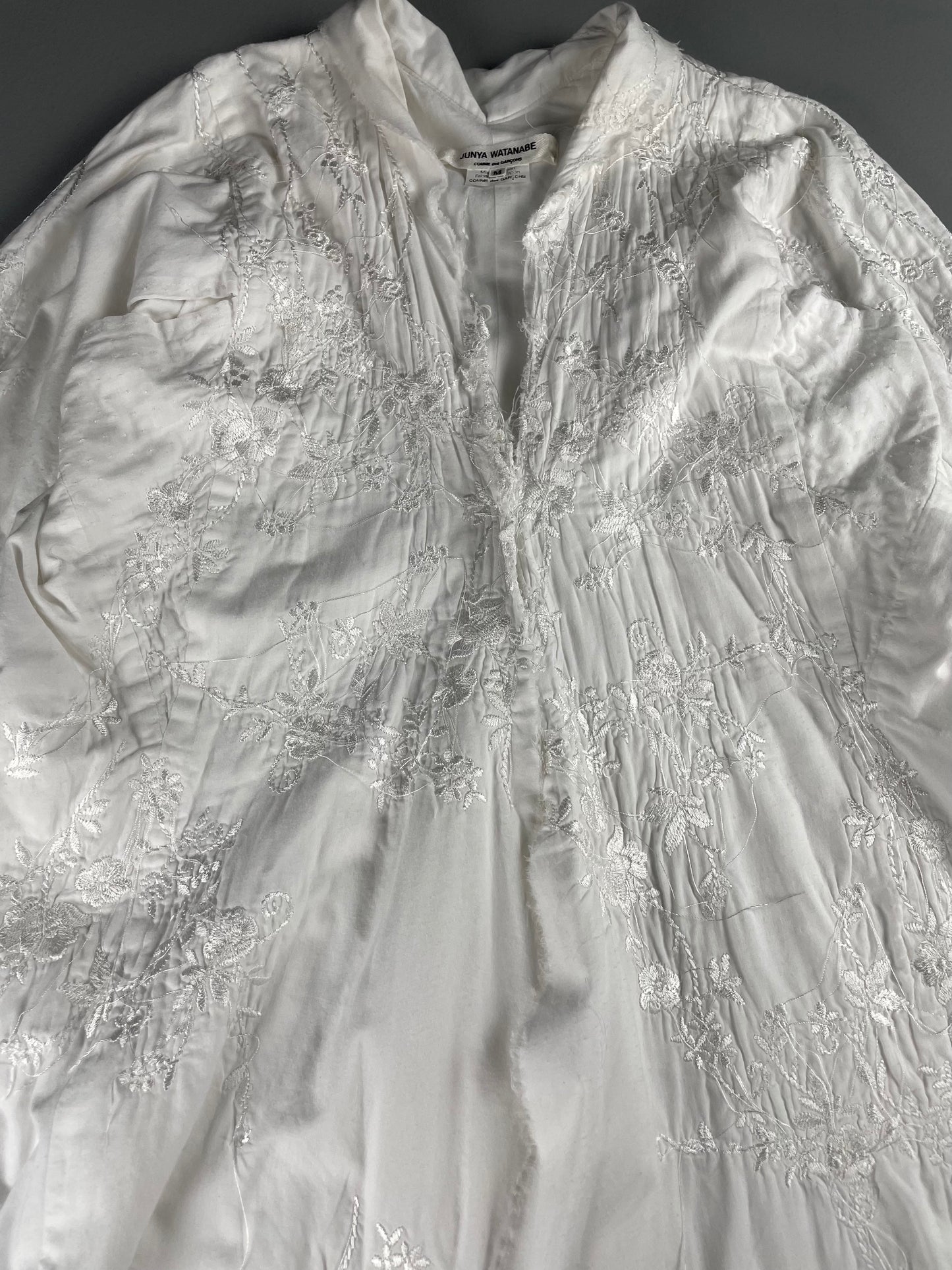Junya Watanabe S/S 2005 embroidered oversized dress - size M