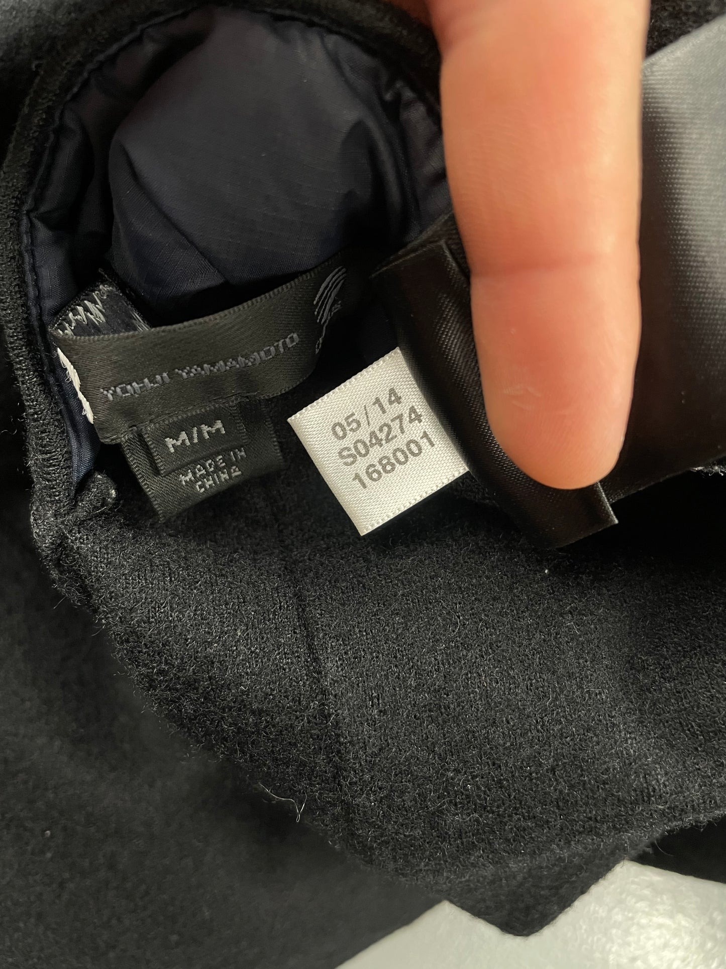 Y-3 A/W 2014 reversible wool coat with removable faux fur collar - women's size M